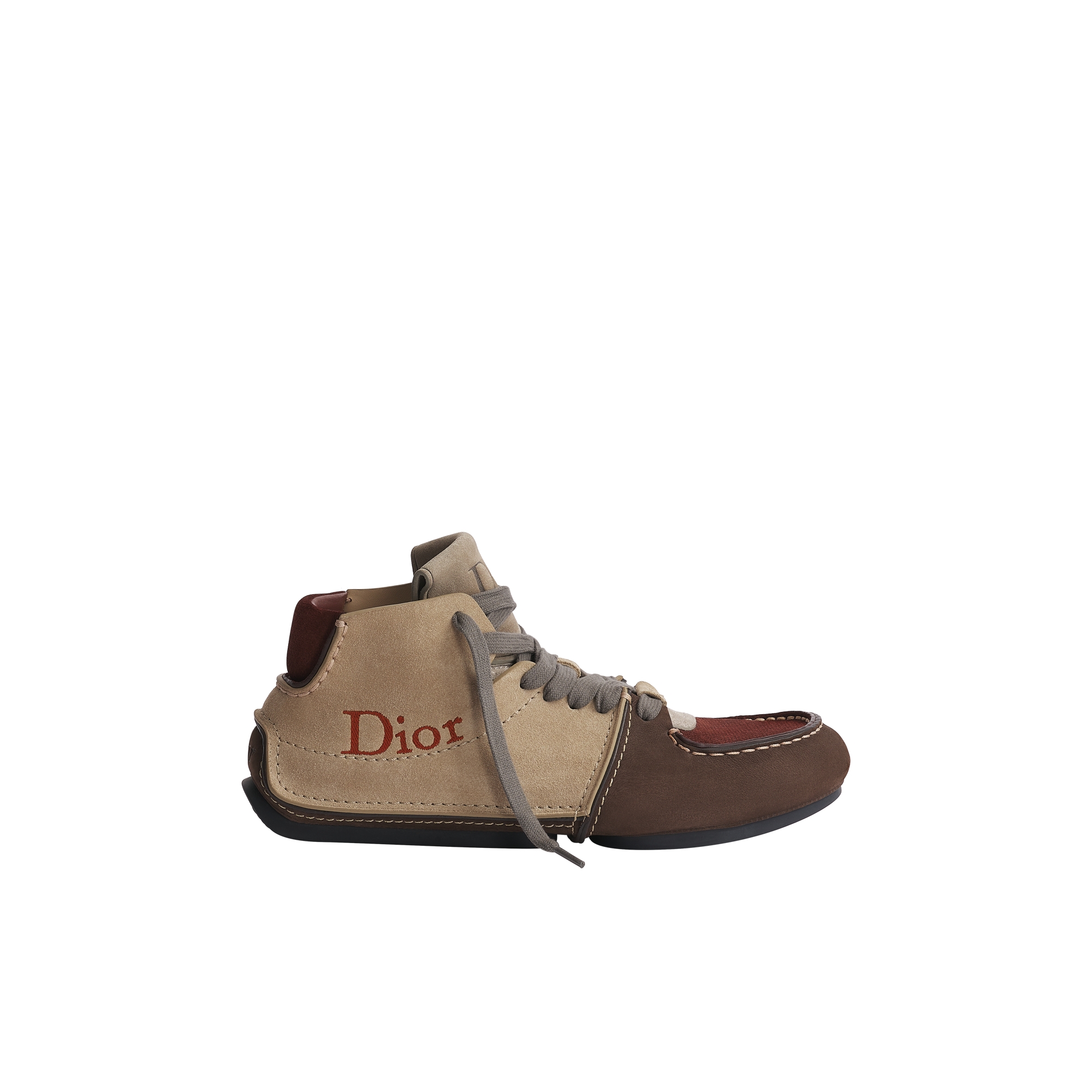  Nubukleder in Braun und Kalbsveloursleder in Beige und Bordeaux