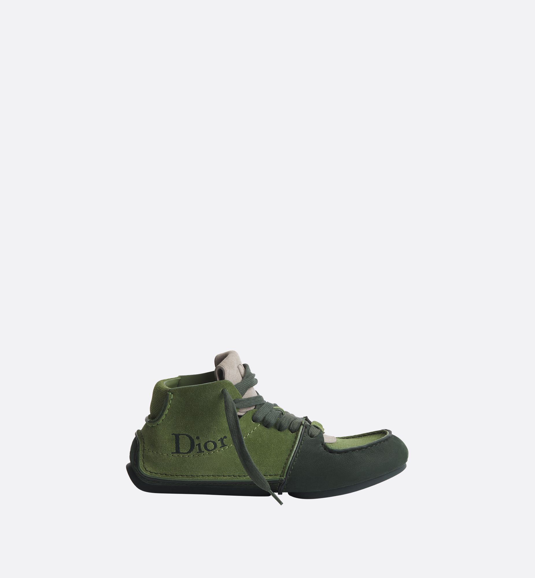 Green Nubuck and Green Suede Calfskin