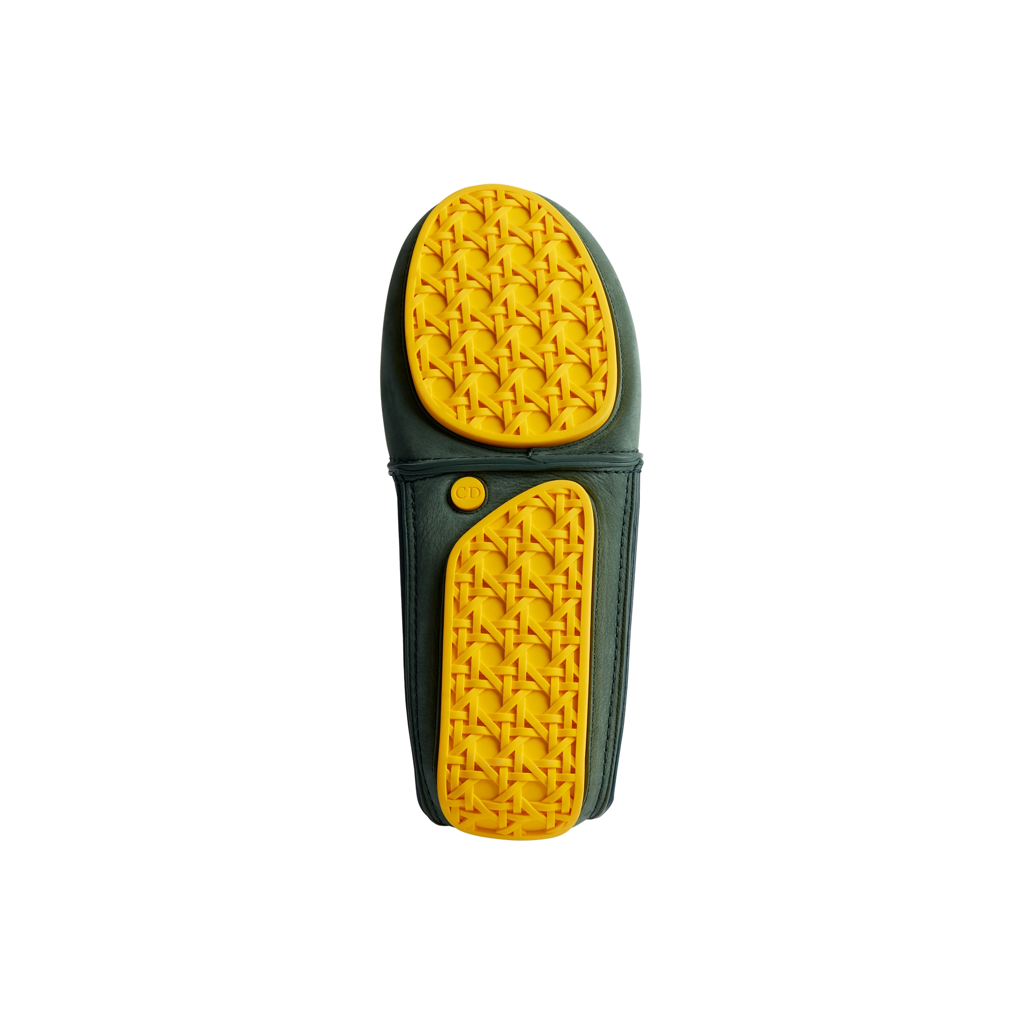 Dior Roadie Lace-Up Boot Green Nubuck with Green and Navy Blue Suede E10