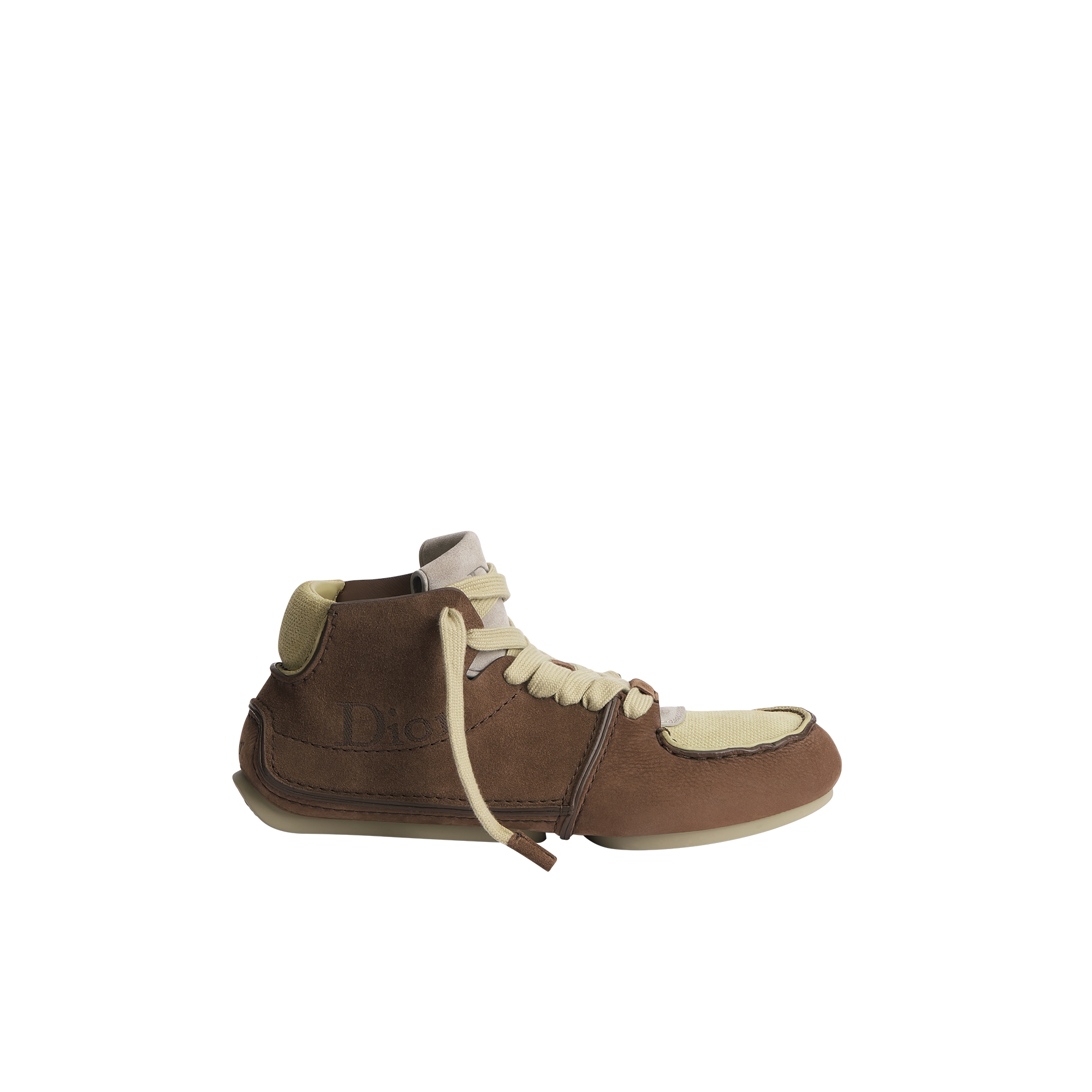  Brown Nubuck with Brown and Beige Suede Calfskin