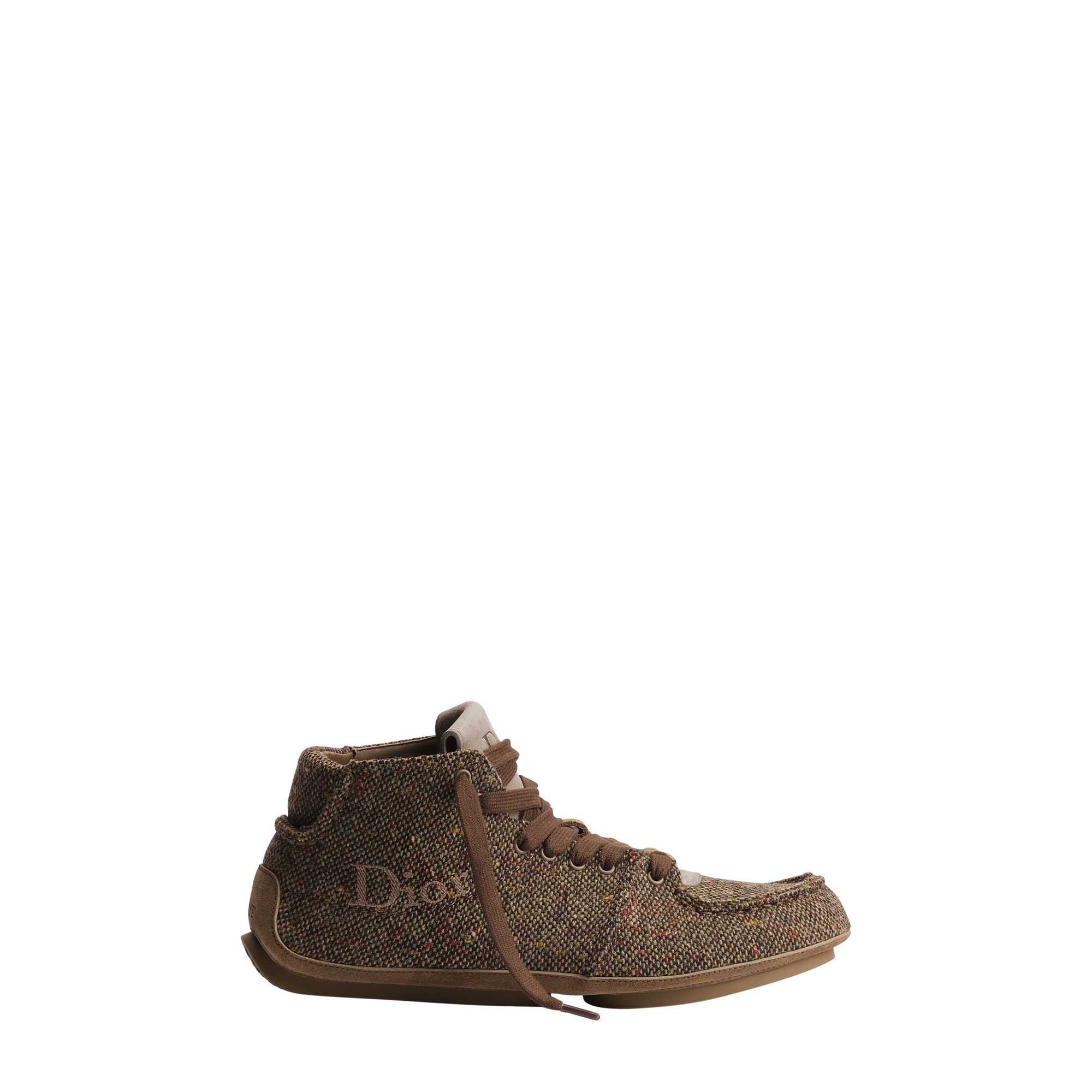 Dior Roadie Lace-Up Boot Brown Donegal Tweed E02