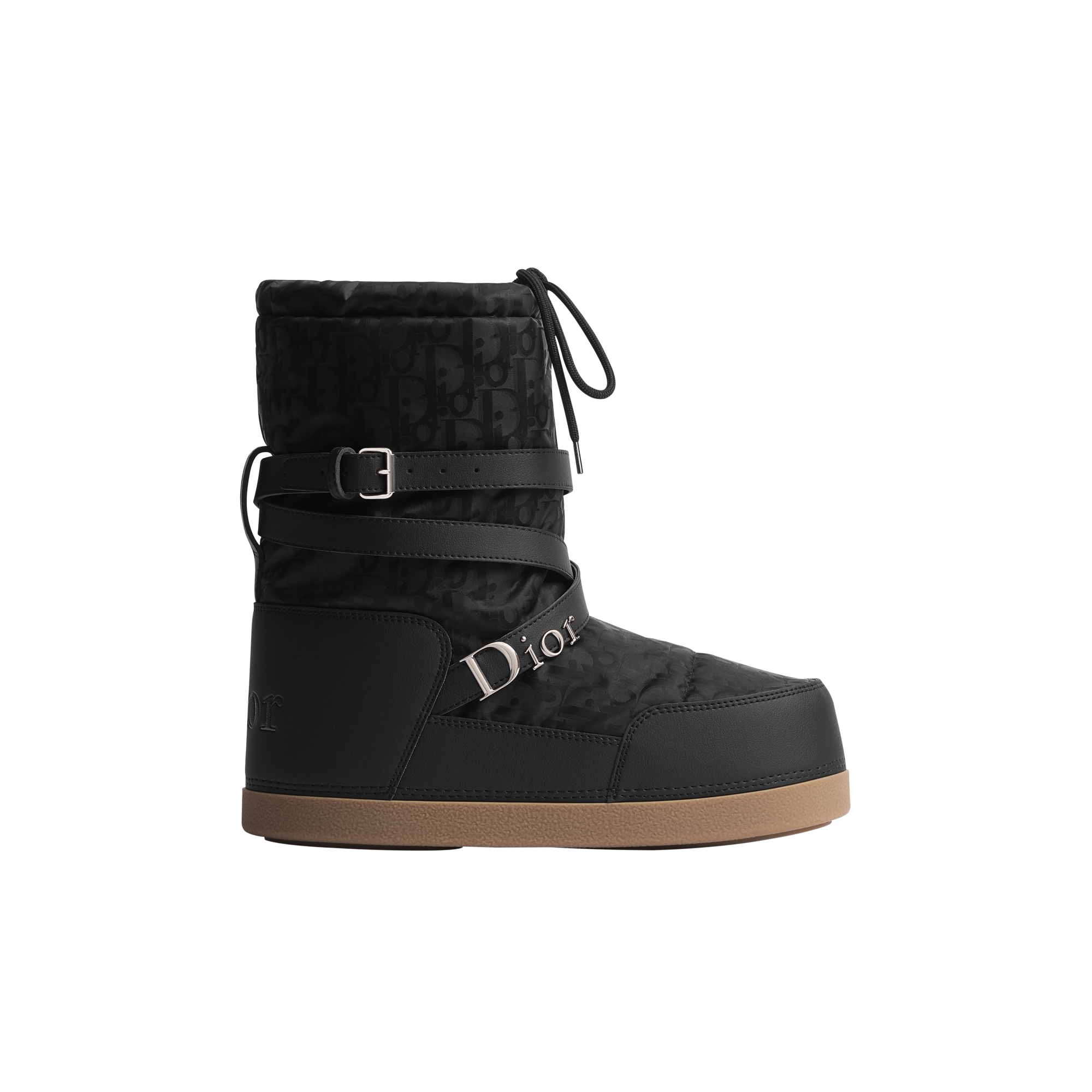 DiorAlps Dior Snow Après-Ski Boot Black Dior Oblique Water-Repellent Quilted Technical Fabric and Black Smooth Technical Fabric E02