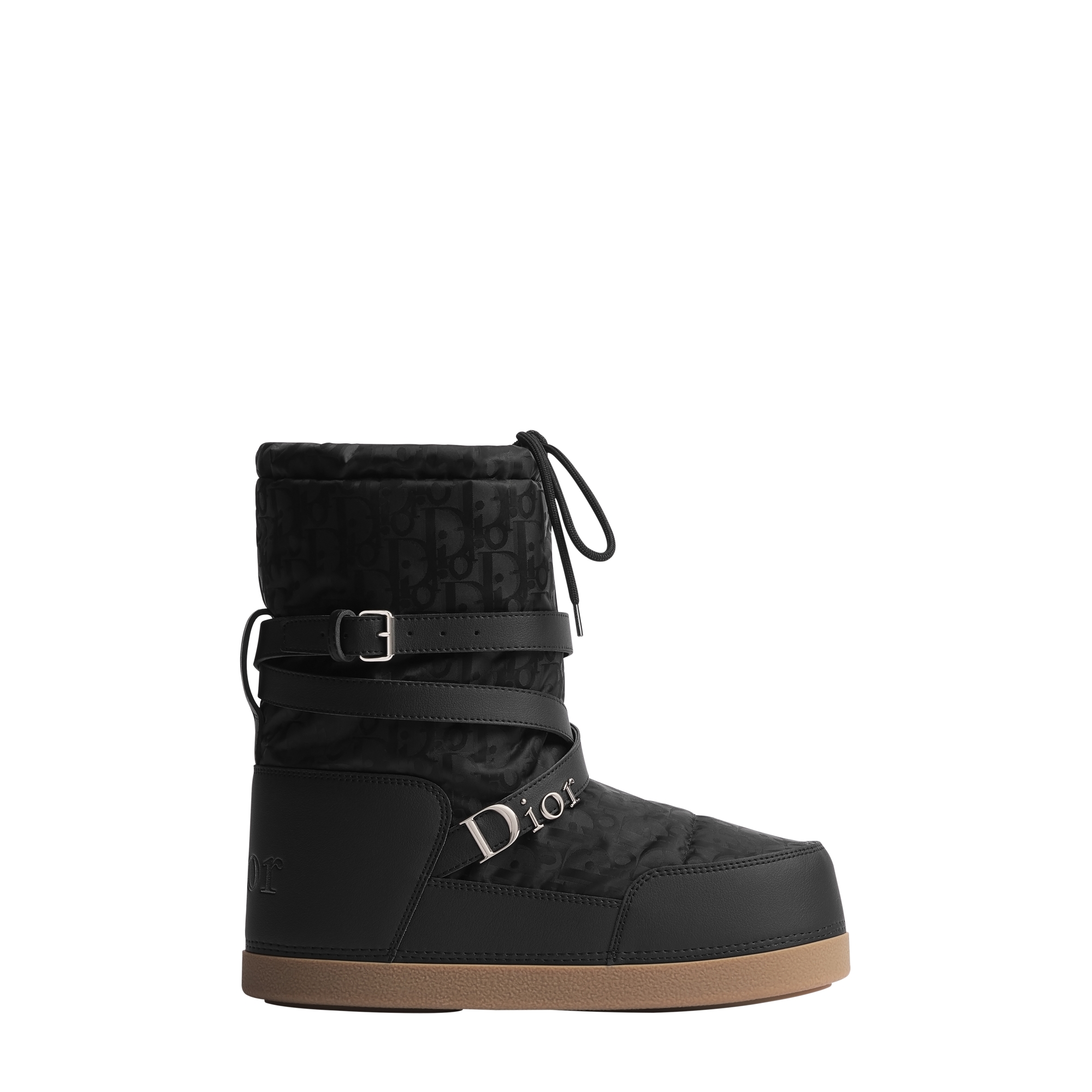 DiorAlps Dior Snow Après-Ski Boot Black Dior Oblique Water-Repellent Quilted Technical Fabric and Black Smooth Technical Fabric E02