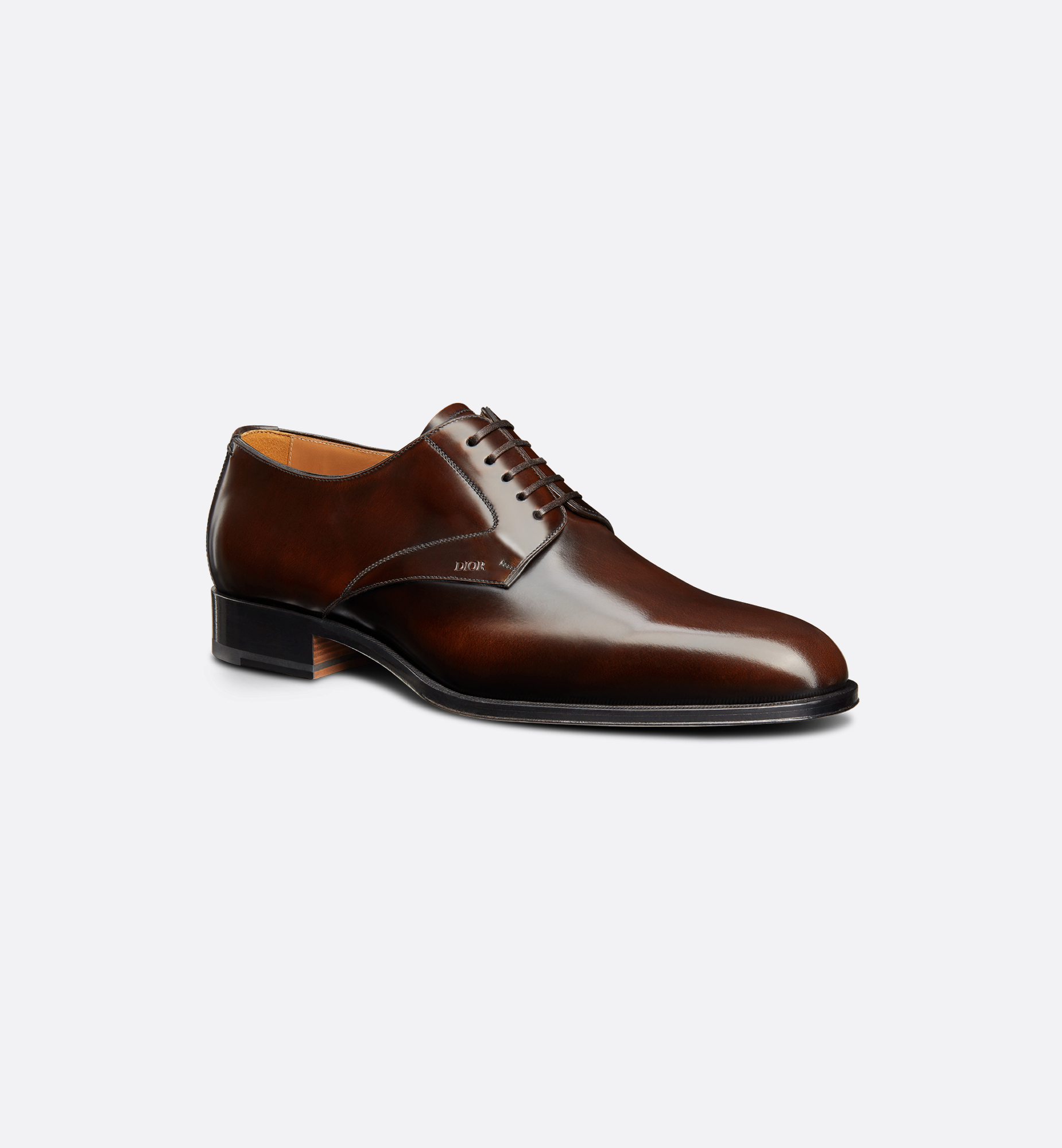 Dior Timeless Derby Shoe Deep Brown Polished Calfskin | DIOR Dior Timeless Derby Shoe Deep Brown Polished Calfskin | DIOR