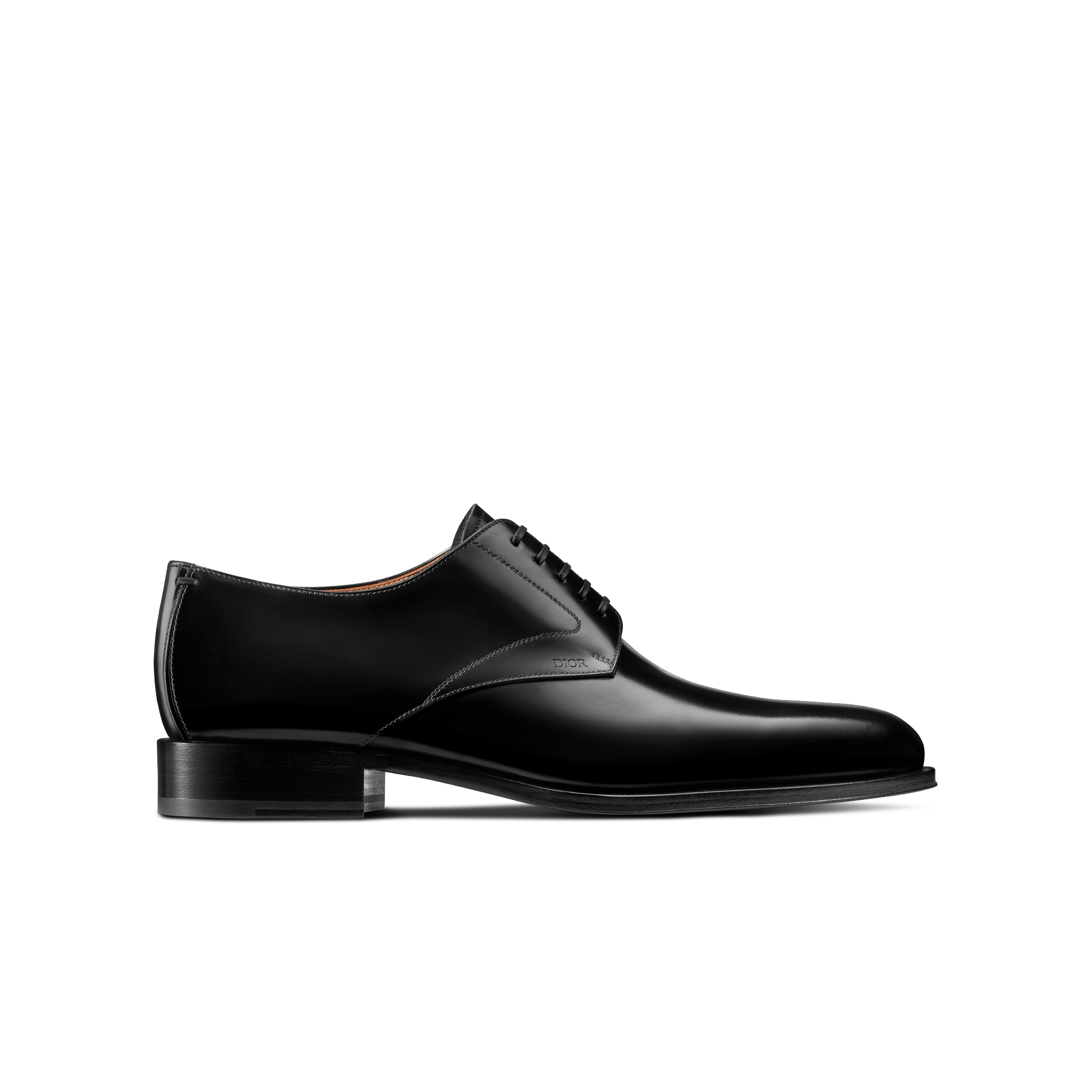 Dior Timeless Derby Schuh Poliertes Kalbsleder in Schwarz | DIOR