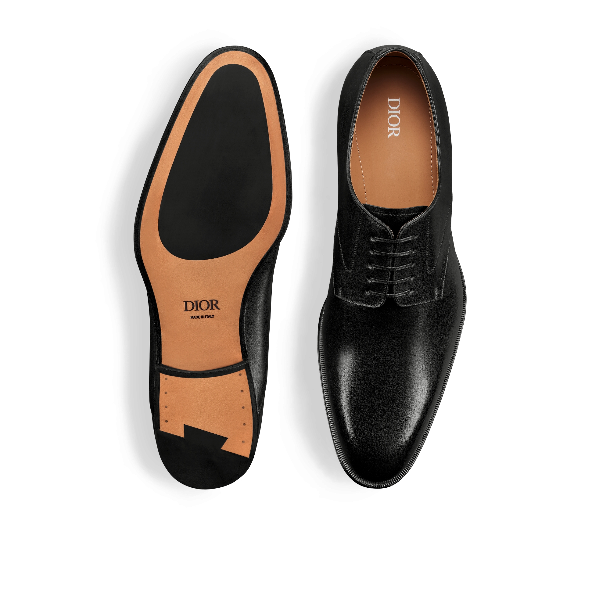 Dior Timeless Derby Schuh Glattes Kalbsleder in Schwarz E07