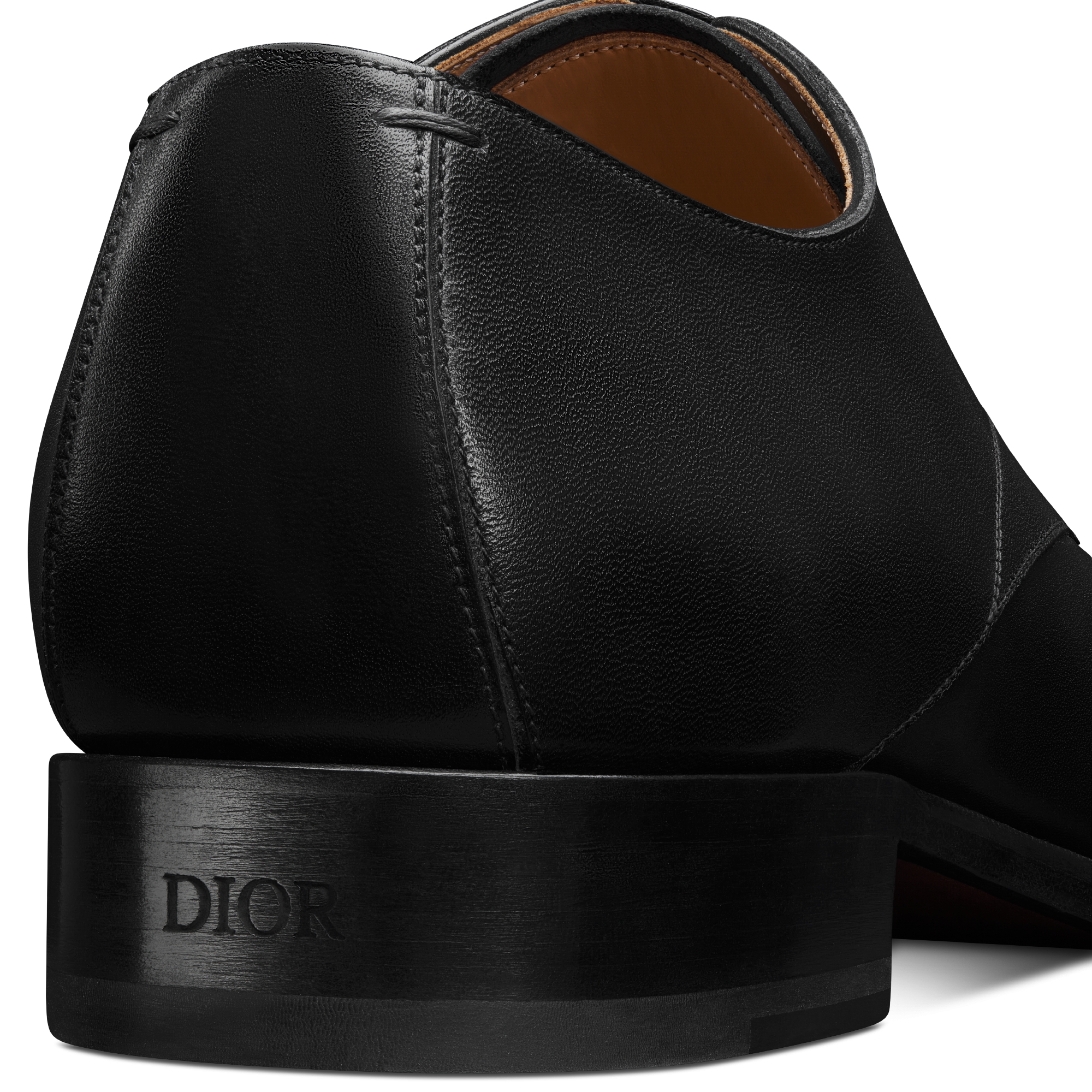 Dior Timeless Derby Schuh Glattes Kalbsleder in Schwarz E09