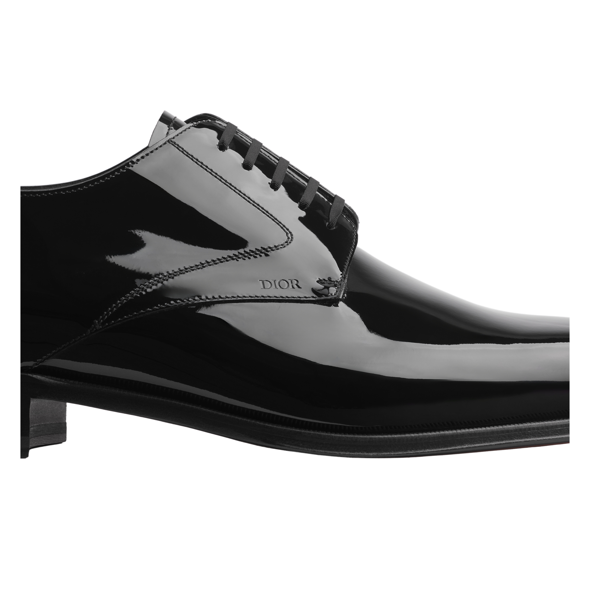 Dior Timeless Derby Shoe Black Patent Calfskin E09