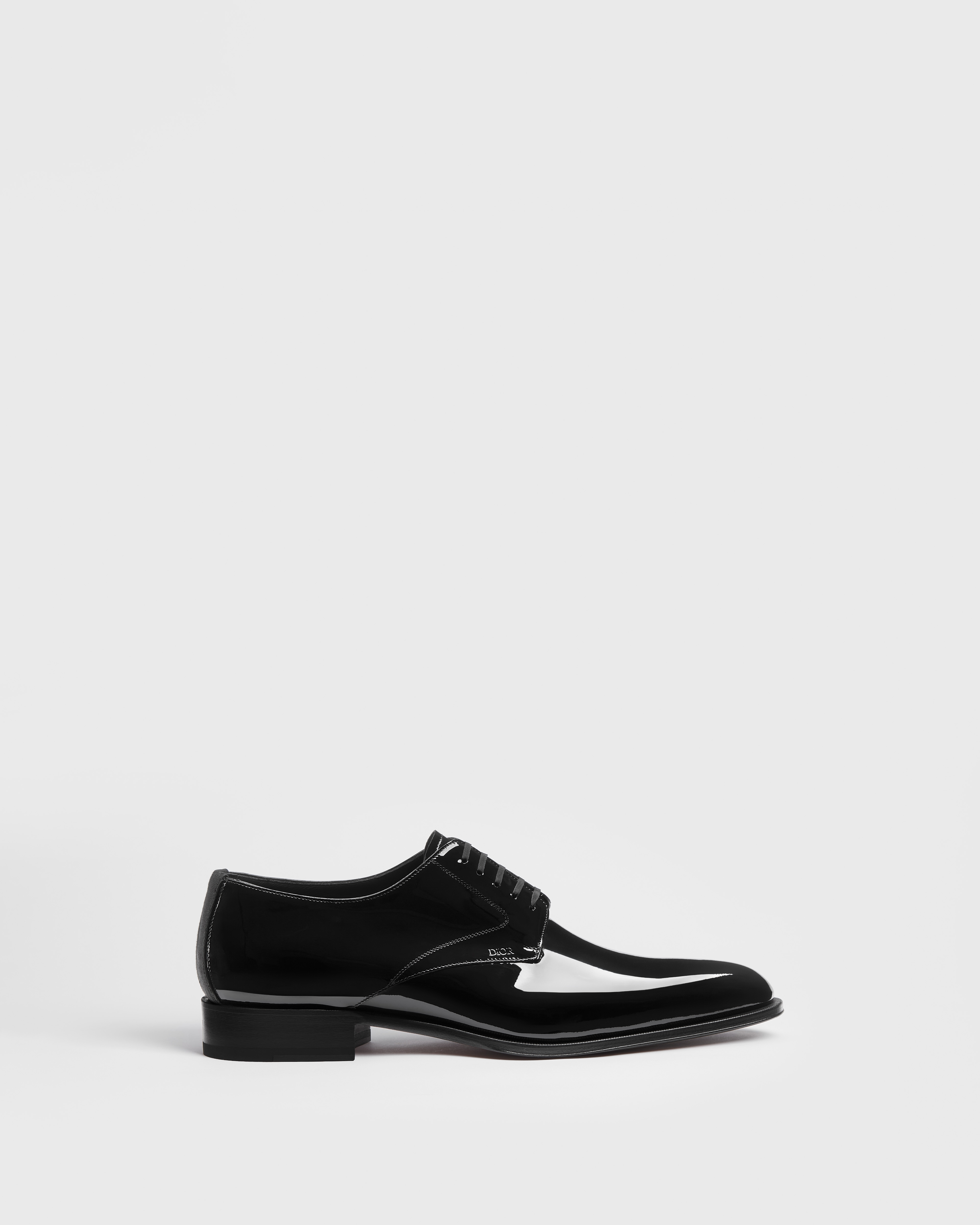 Derby Dior Timeless Cuir de veau verni noir E02