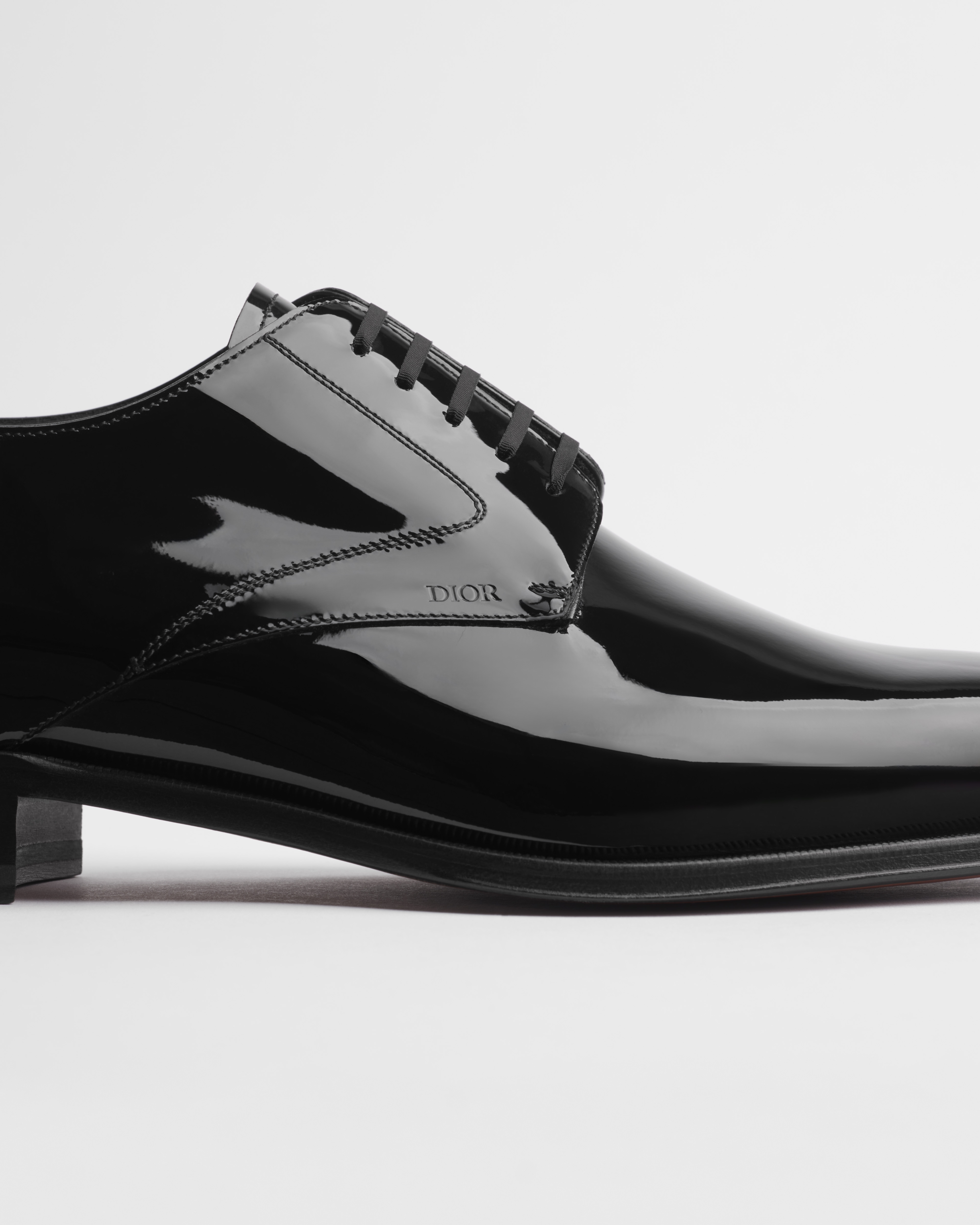 Dior Timeless Derby Shoe Black Patent Calfskin E09