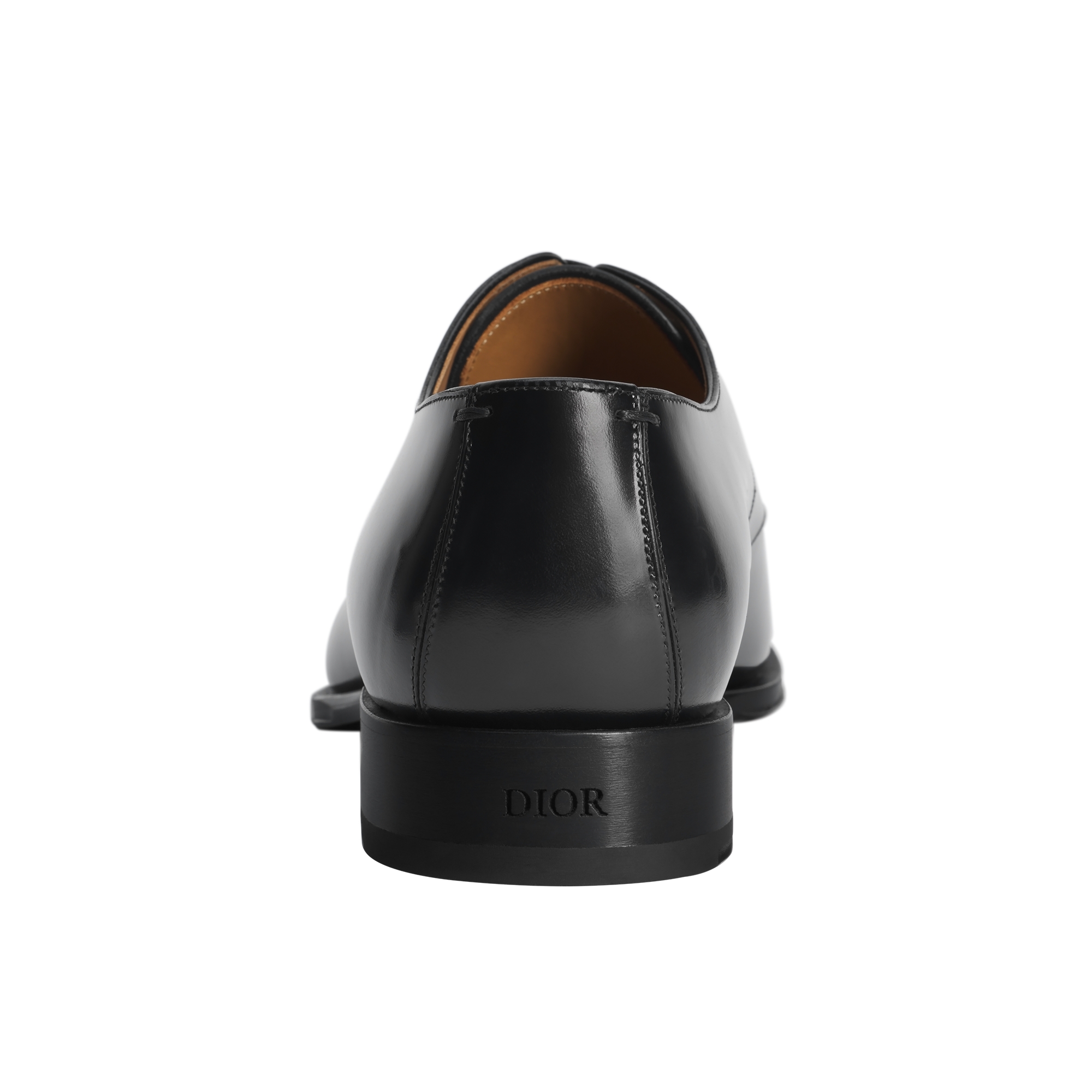 Dior Timeless Derby Shoe Black Calfskin with Gray and Black Dior Oblique Gradient Patina E10