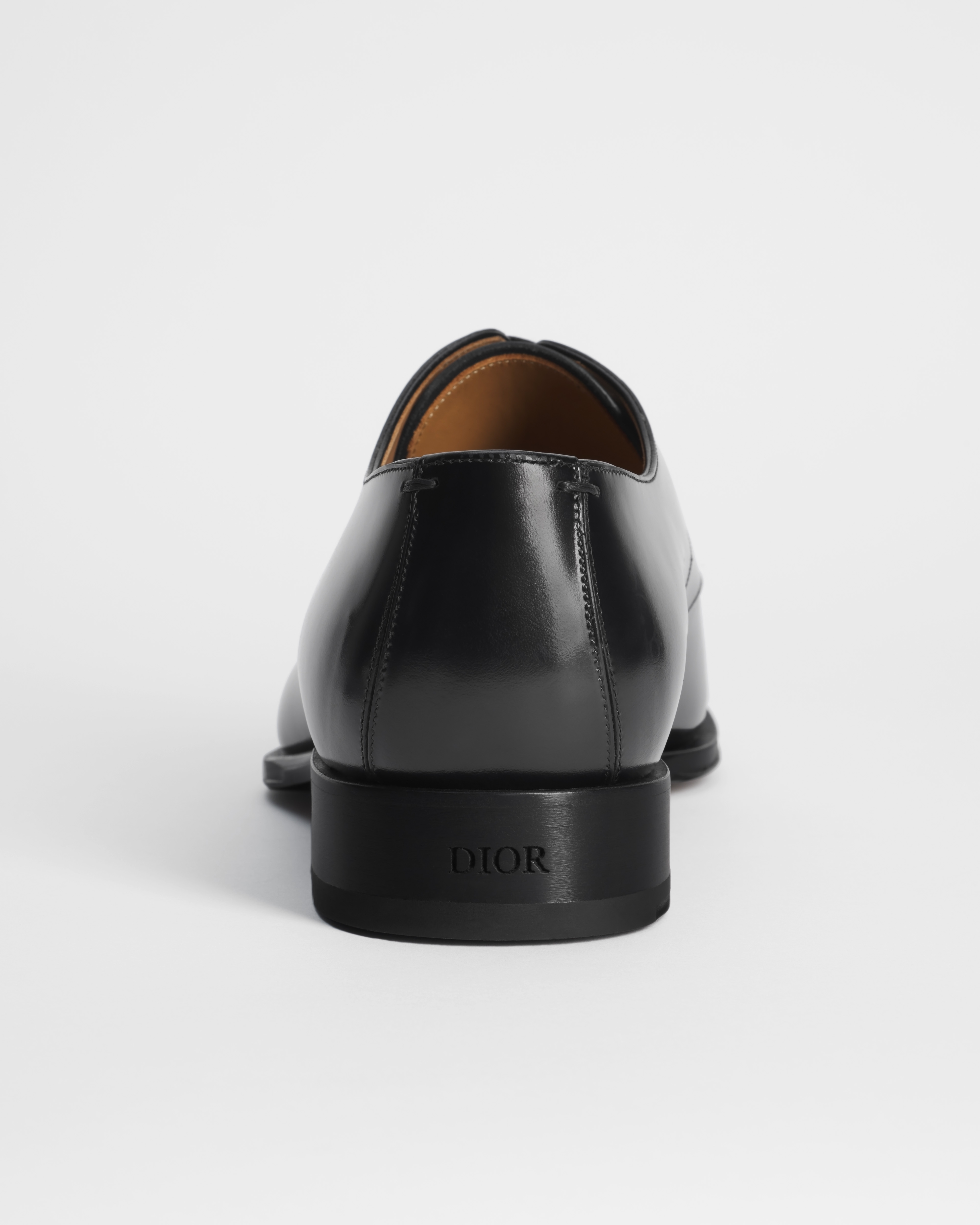 Dior Timeless Derby Shoe Black Calfskin with Gray and Black Dior Oblique Gradient Patina E10