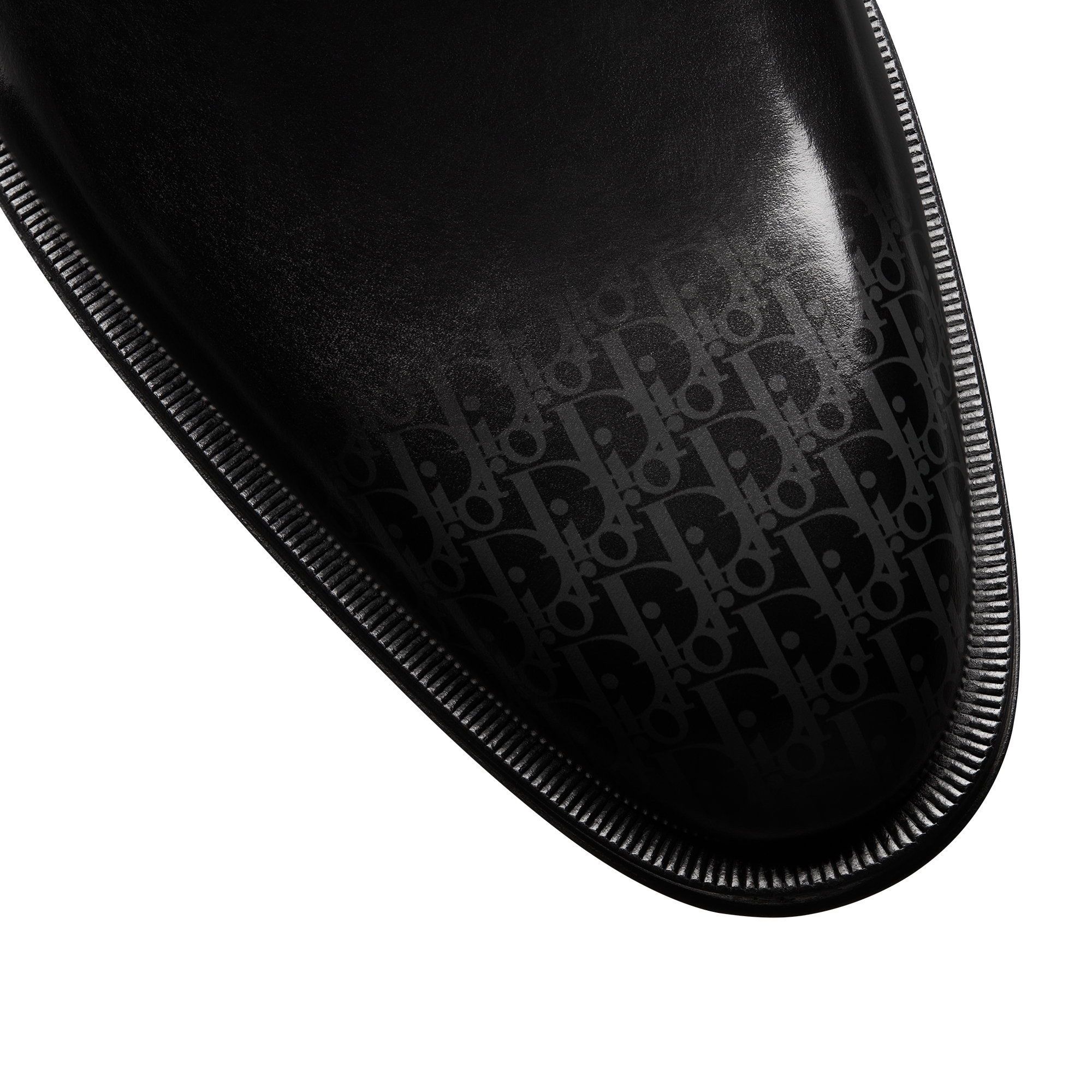 Dior Timeless Oxford Shoe Gray and Black Calfskin with Dior Oblique Gradient Patina E09