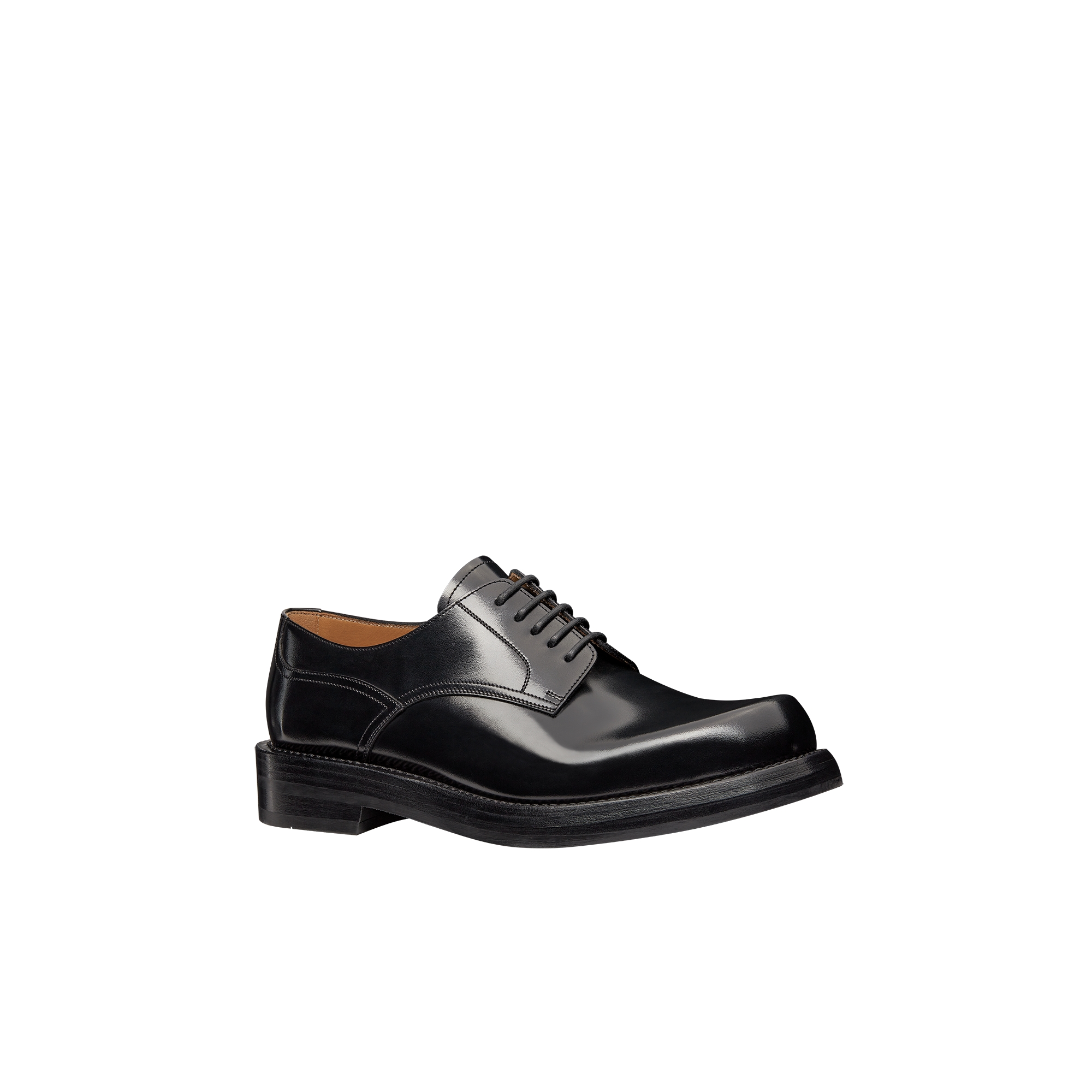 Dior Carlo Derby Shoe Black Polished Calfskin E03