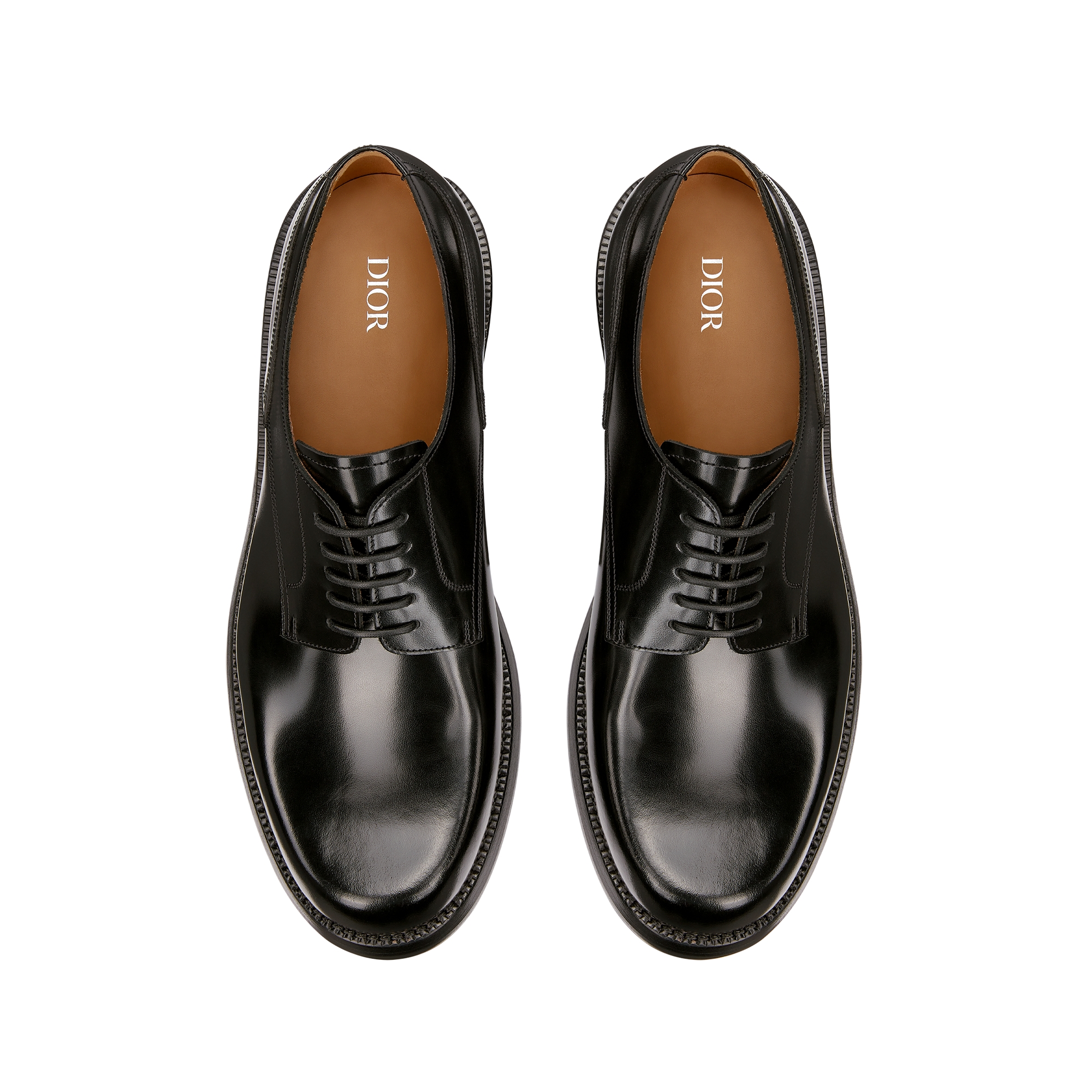 Dior Carlo Derby Shoe Black Polished Calfskin E06