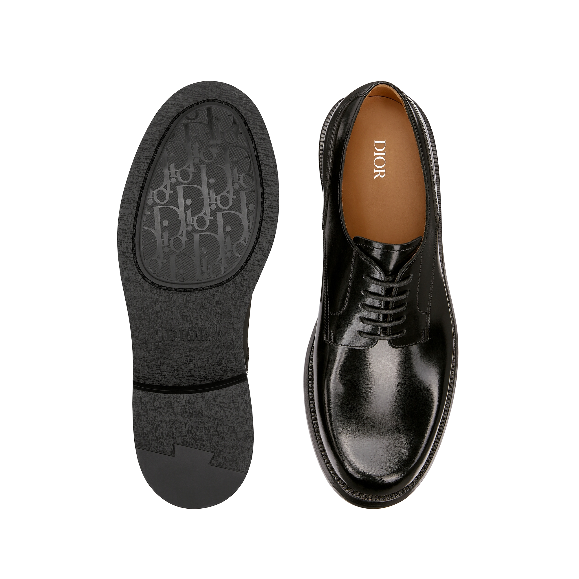 Dior Carlo Derby Shoe Black Polished Calfskin E07