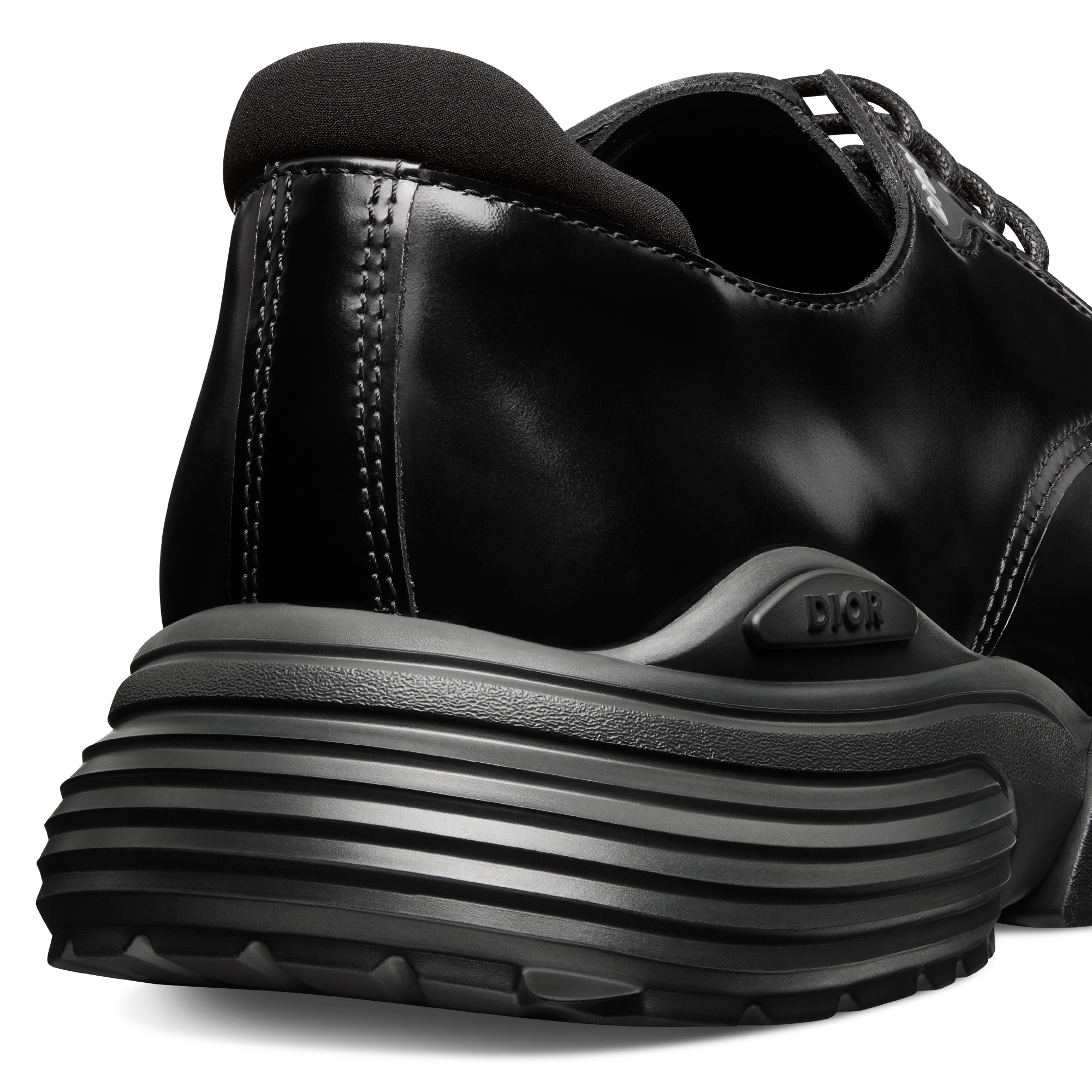 Dior Combat Derby Shoe Black Polished Calfskin E09