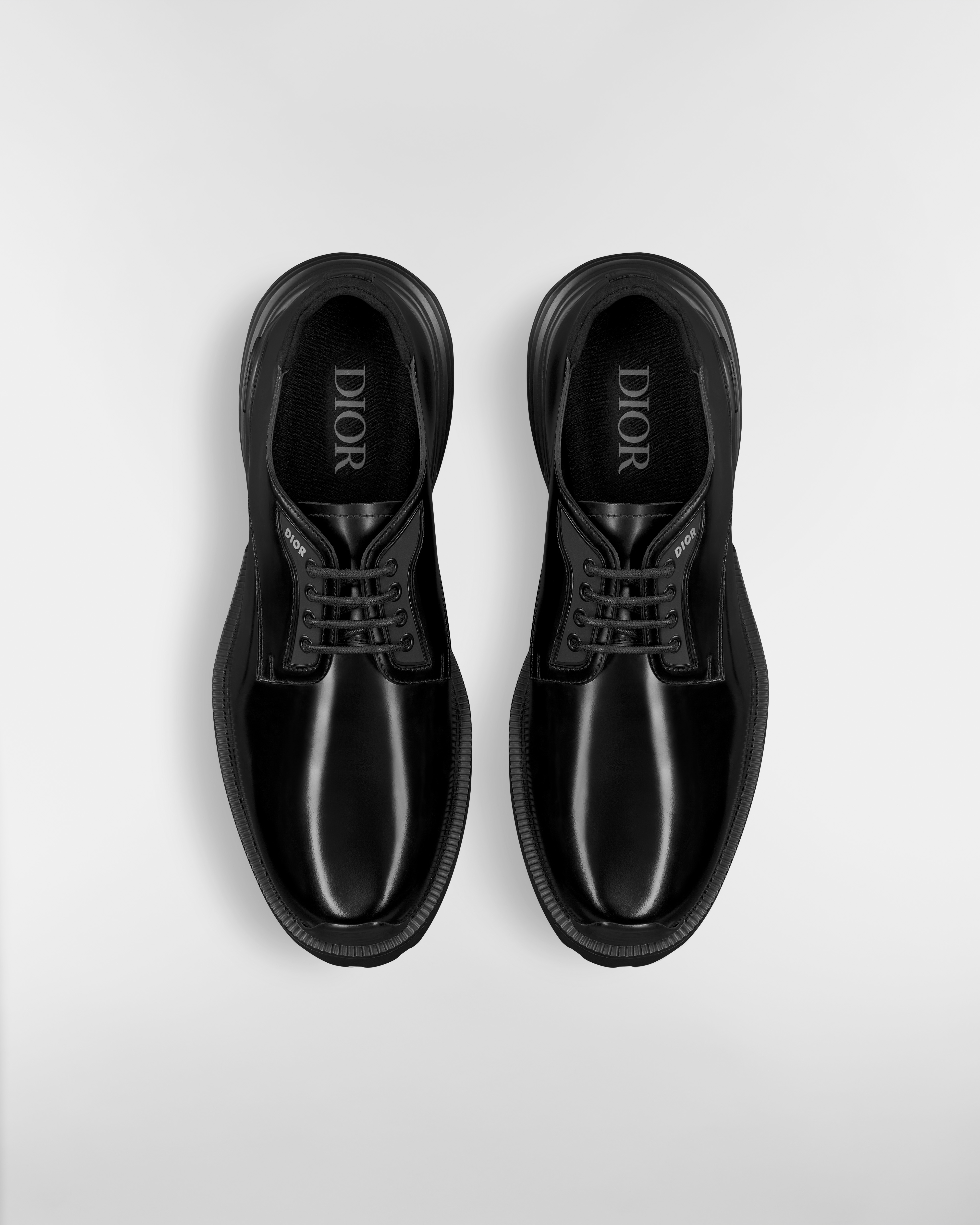 Dior Combat Derby Shoe Black Polished Calfskin E06