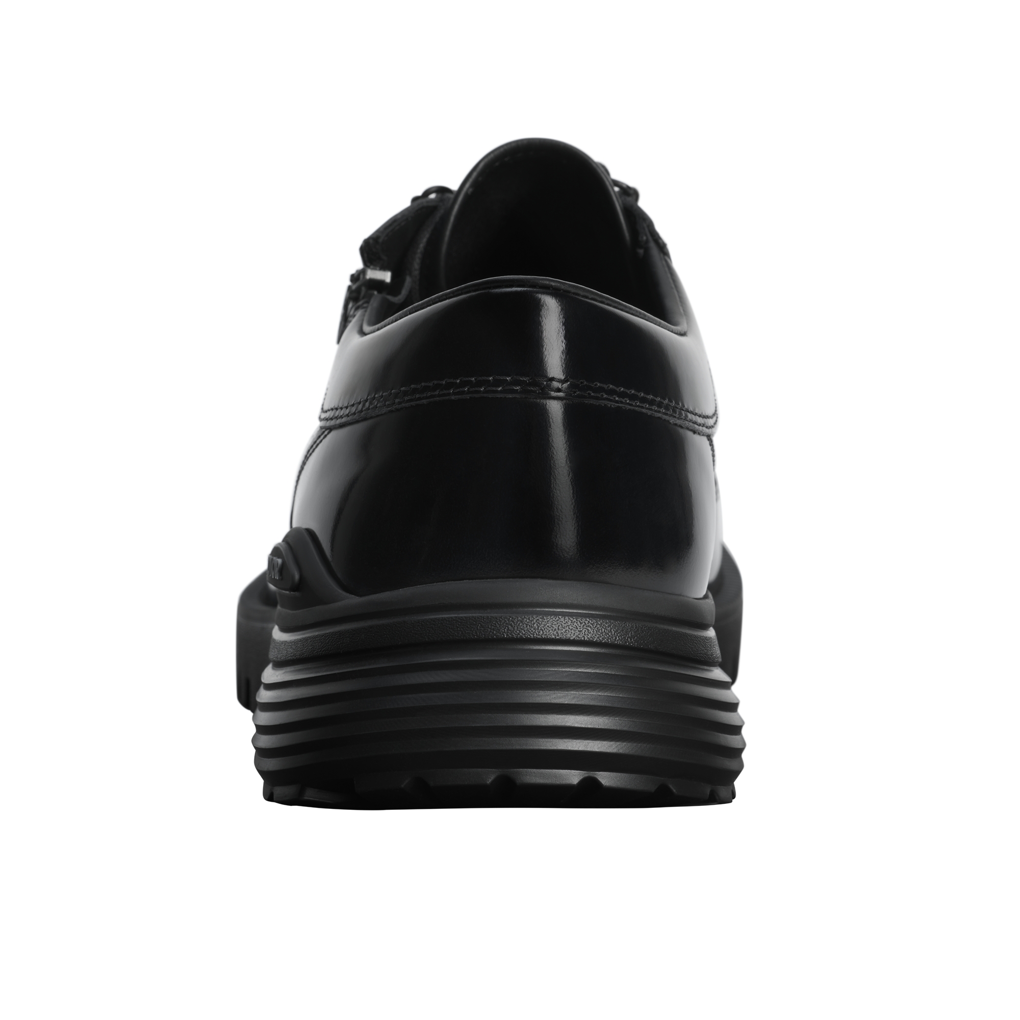 Dior Combat Derby Shoe Black Polished Calfskin and Black Dior Oblique Jacquard E08