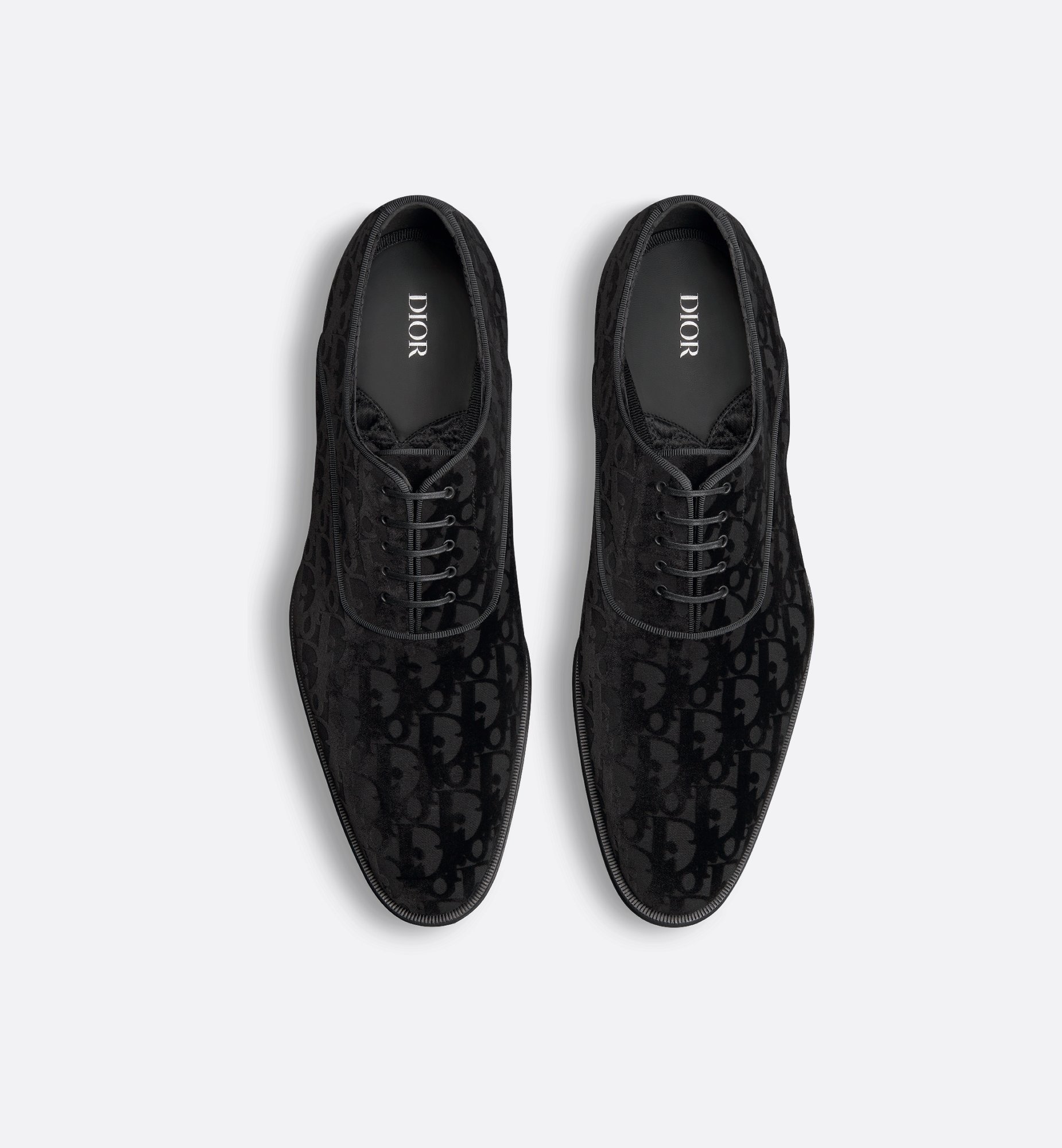 Dior Timeless Oxford Shoe Black Dior Oblique Velvet | DIOR Dior Timeless Oxford Shoe Black Dior Oblique Velvet | DIOR