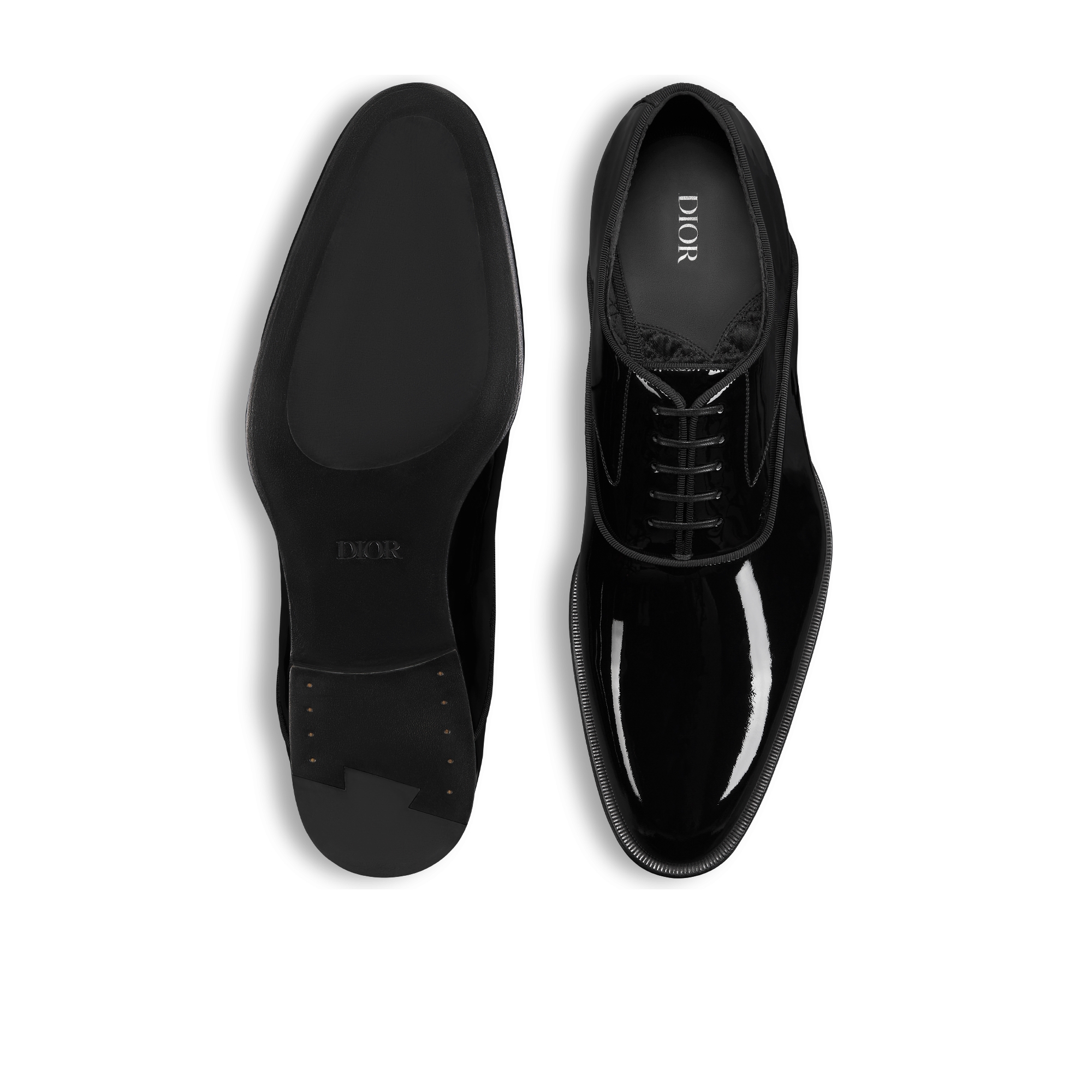 Dior Timeless 牛津鞋 黑色漆面小牛皮 E07