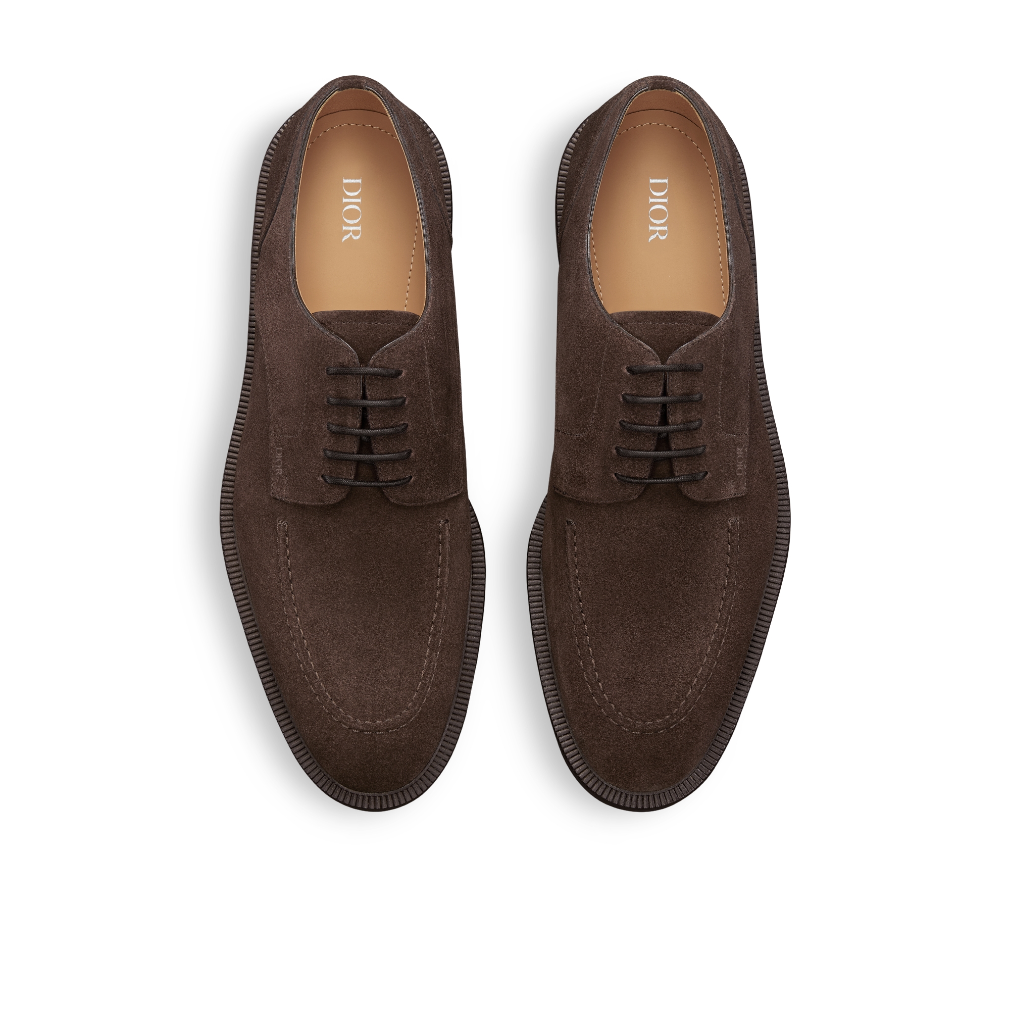 Dior Regency 더비 슈즈 브라운 스웨이드 E06