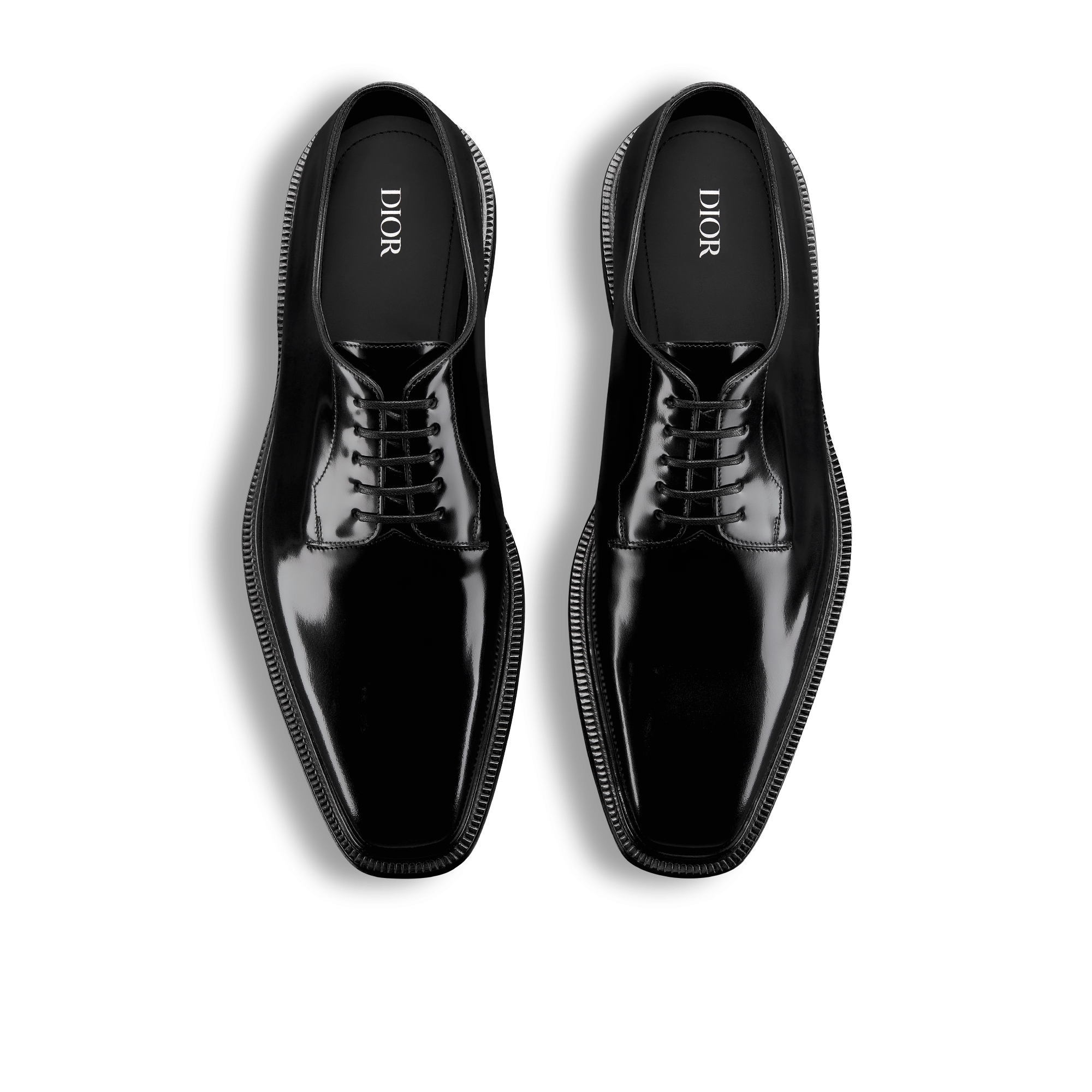 Dior Palmarès Derby Shoe Black Glazed Calfskin E06