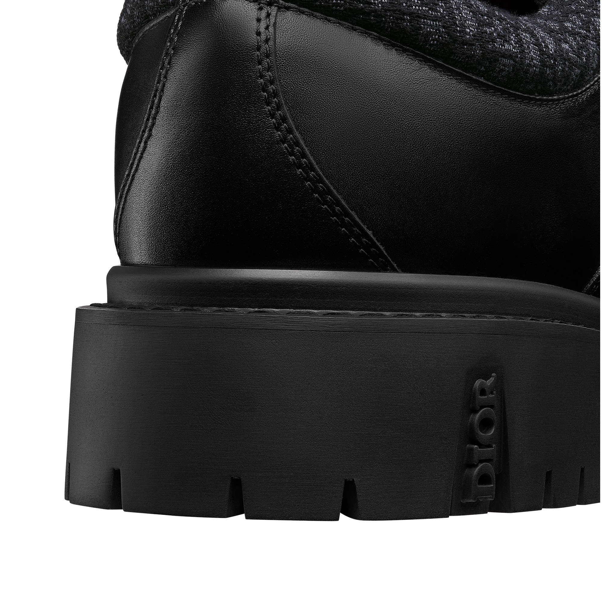 Dior Explorer III Derby Shoe Black Smooth Calfskin and Black Dior Oblique Jacquard E09