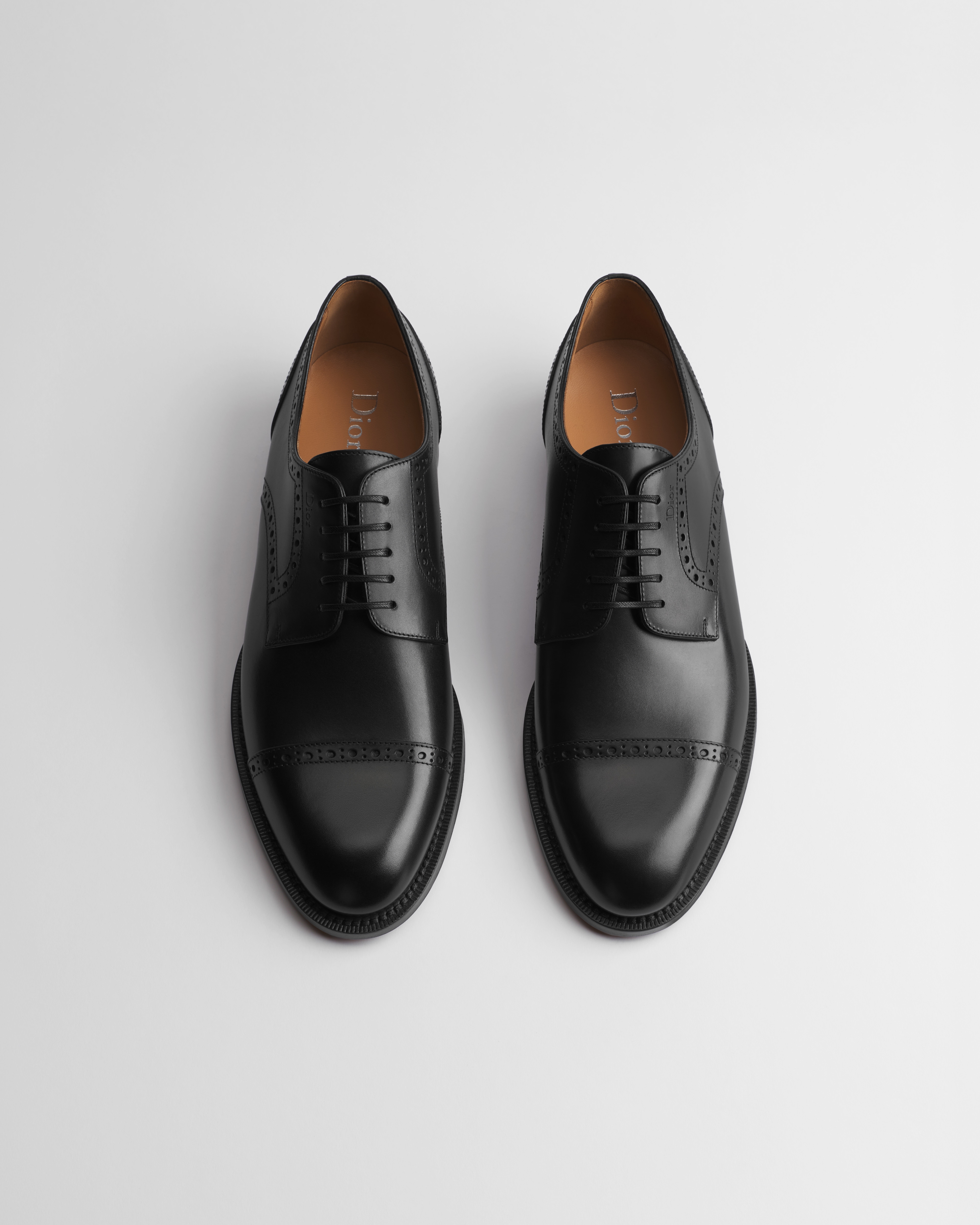 Dior Heir-derbyschoen Zwart soepel kalfsleer E06