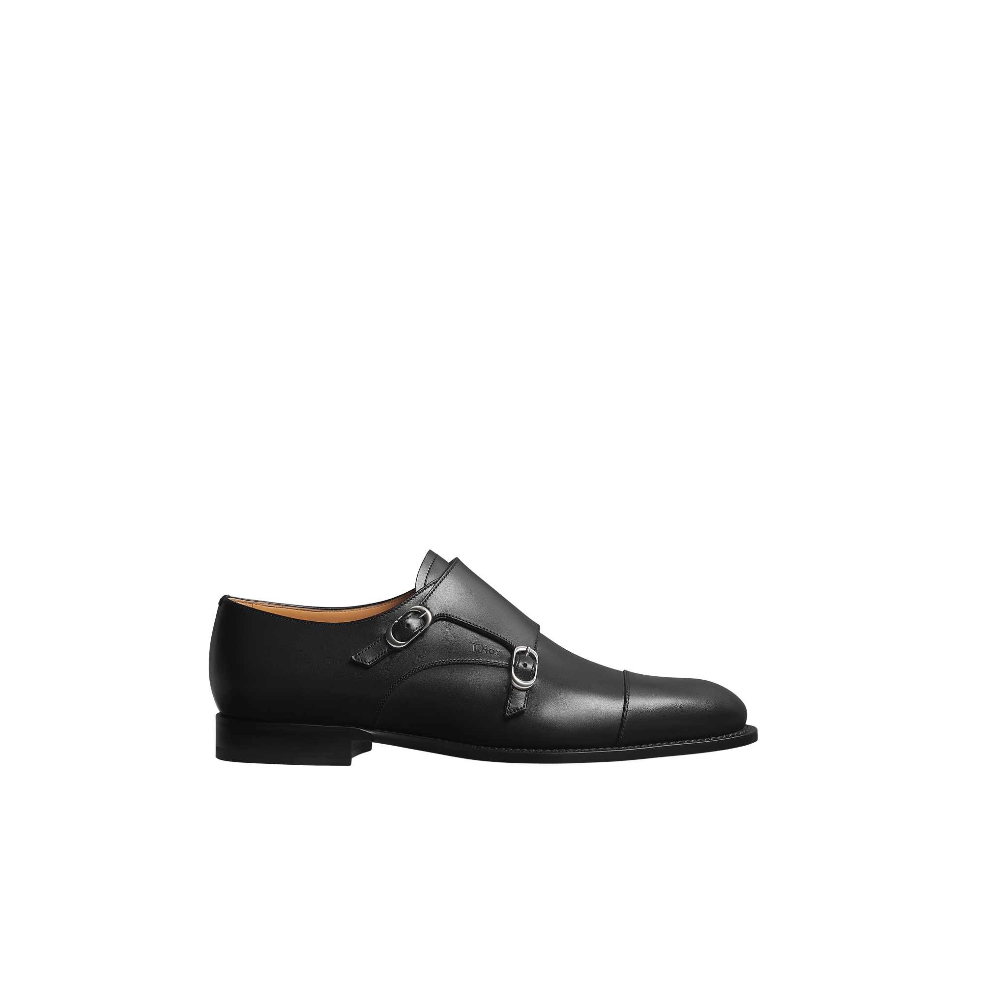 Dior Heir Double Monk Derby Shoe Black Smooth Calfskin E02