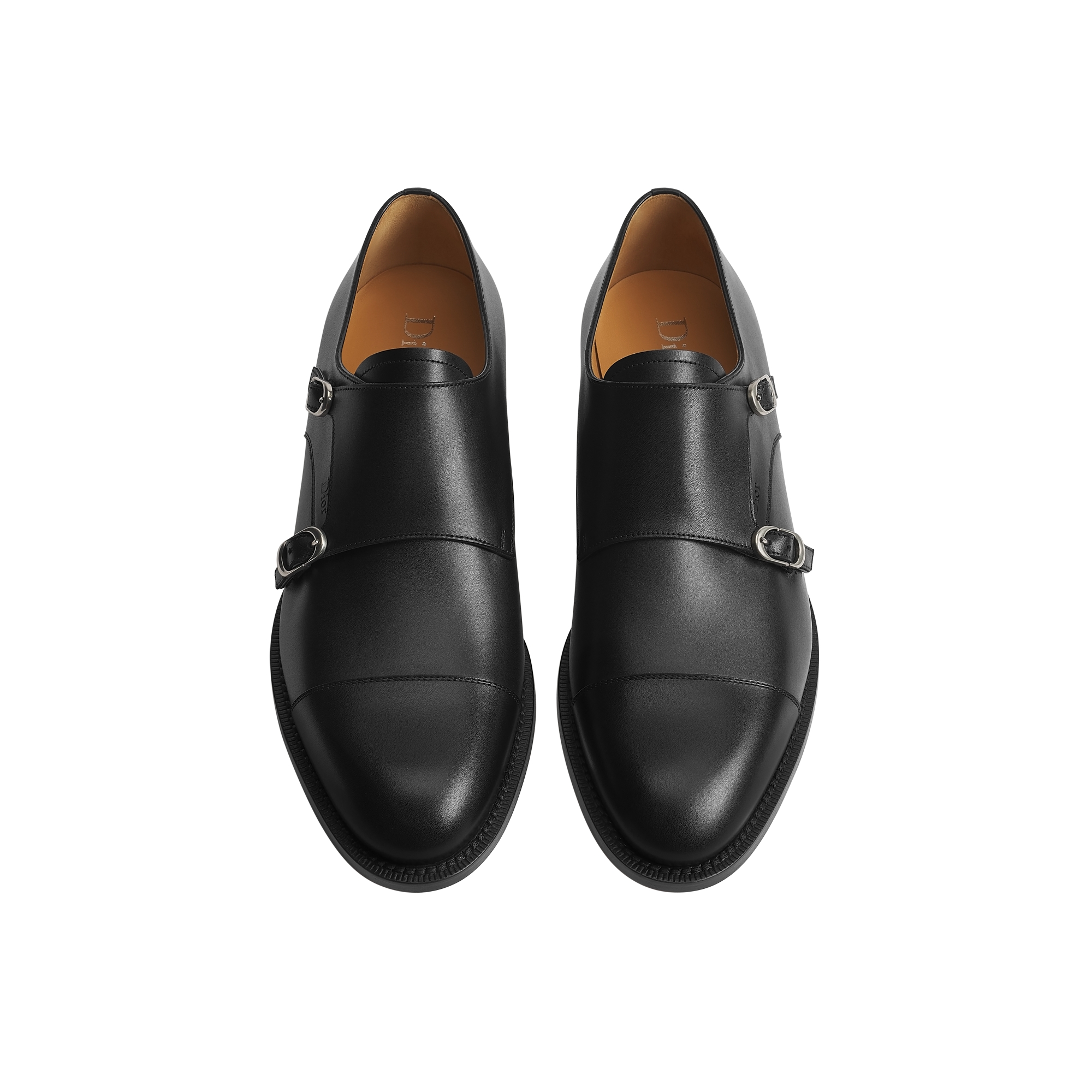 Dior Heir Double Monk Derby Shoe Black Smooth Calfskin E06