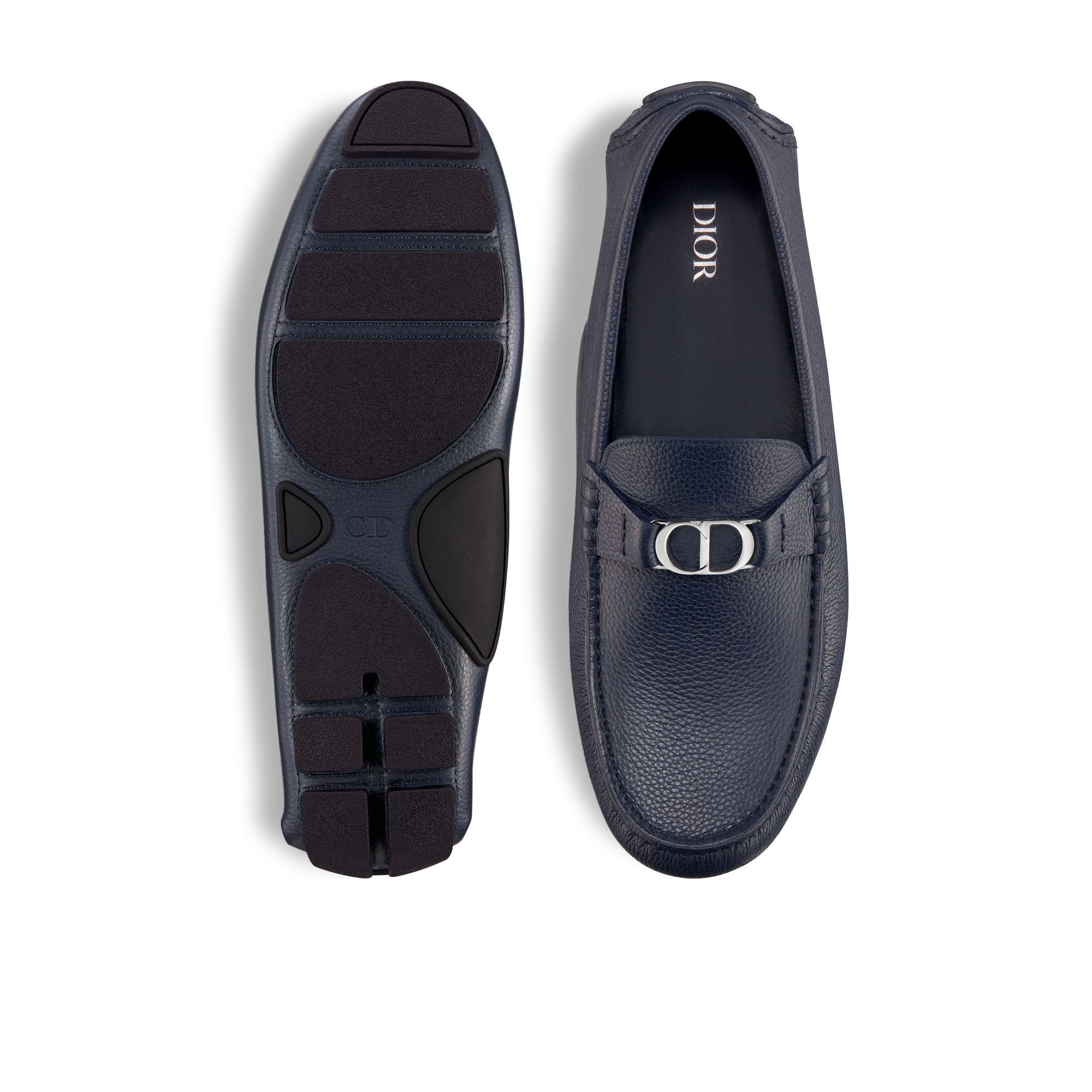 Dior Odéon Loafer Navy Blue Grained Calfskin E07