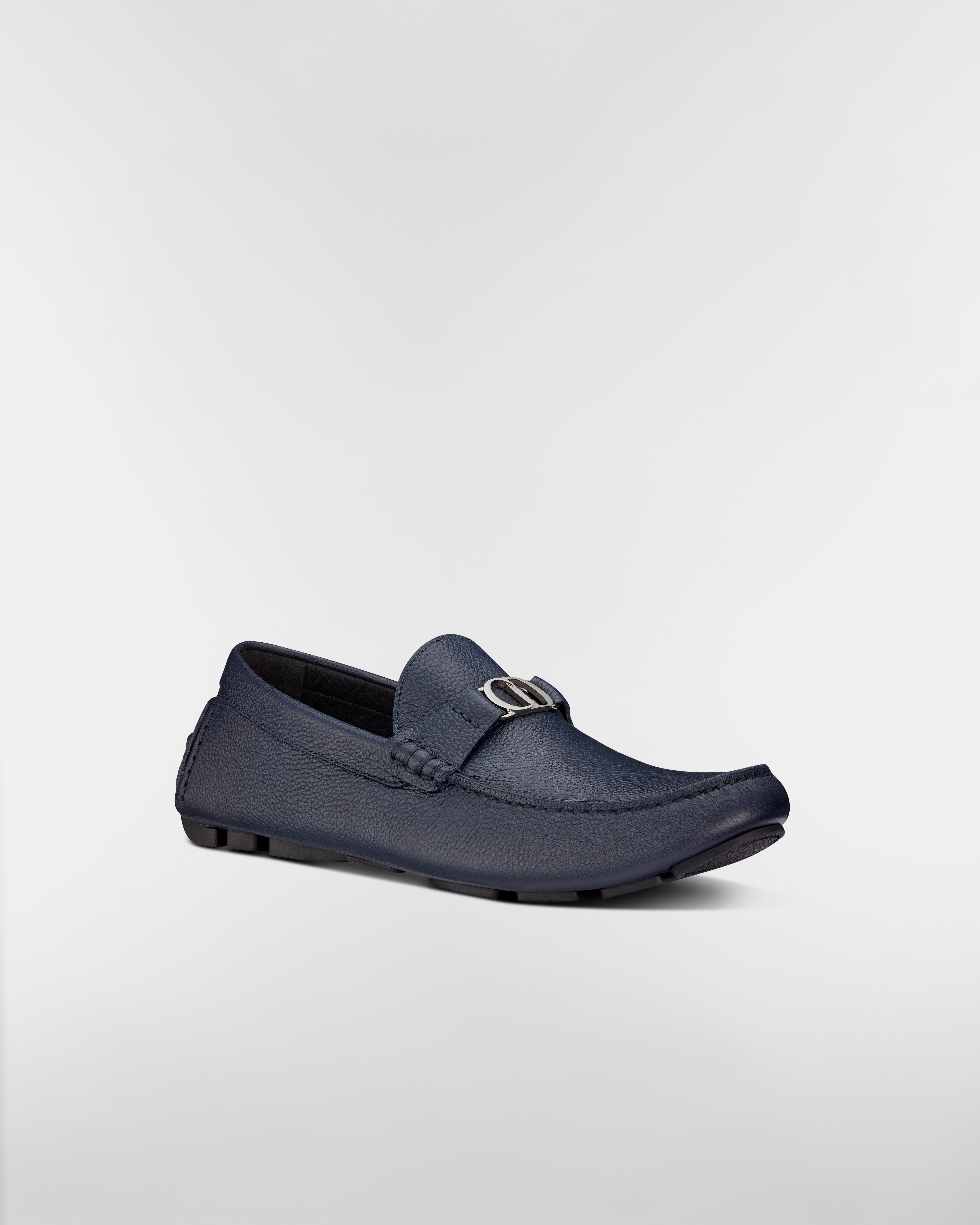 Dior Odéon Loafer Navy Blue Grained Calfskin E03