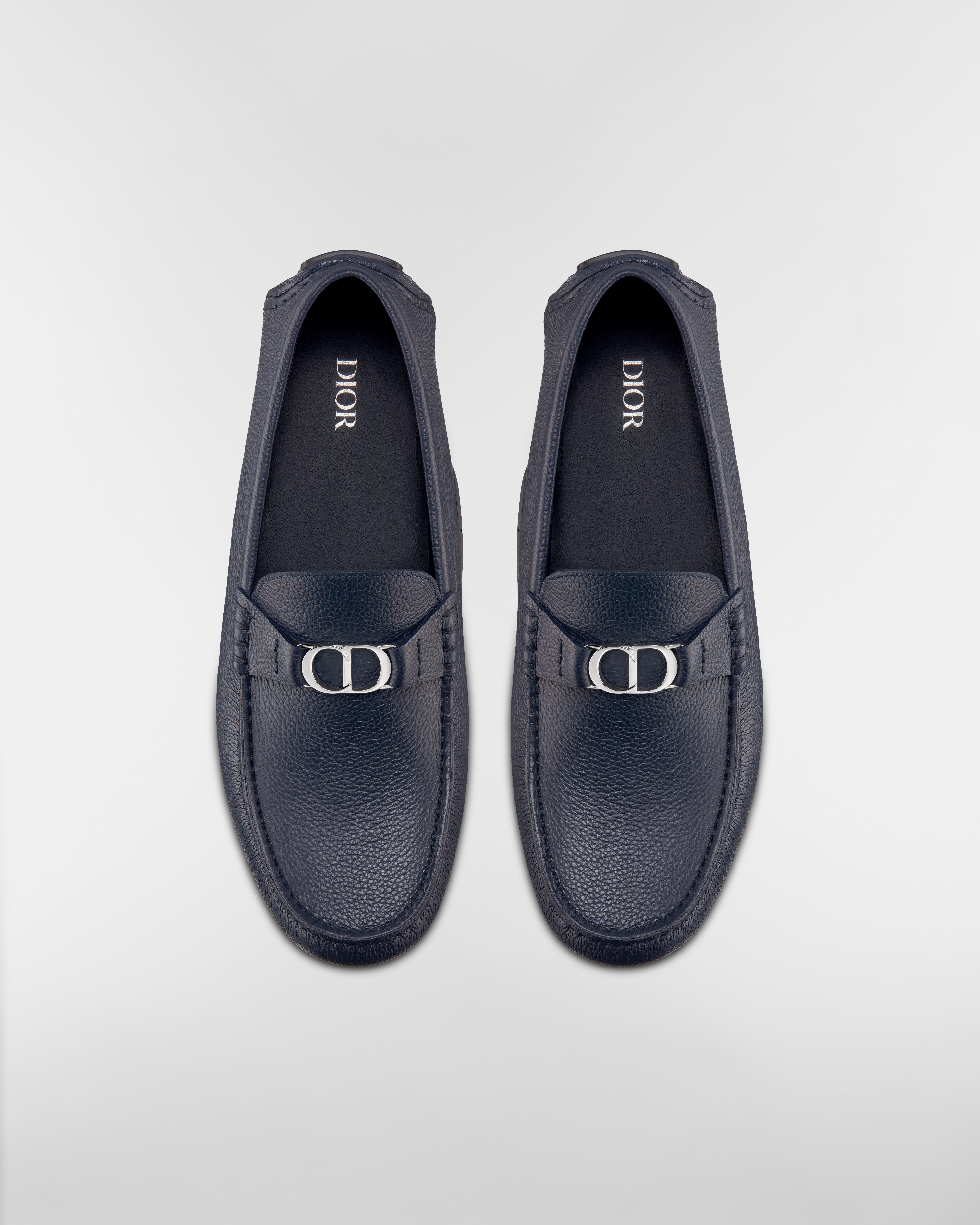 Dior Odéon Loafer Navy Blue Grained Calfskin E06