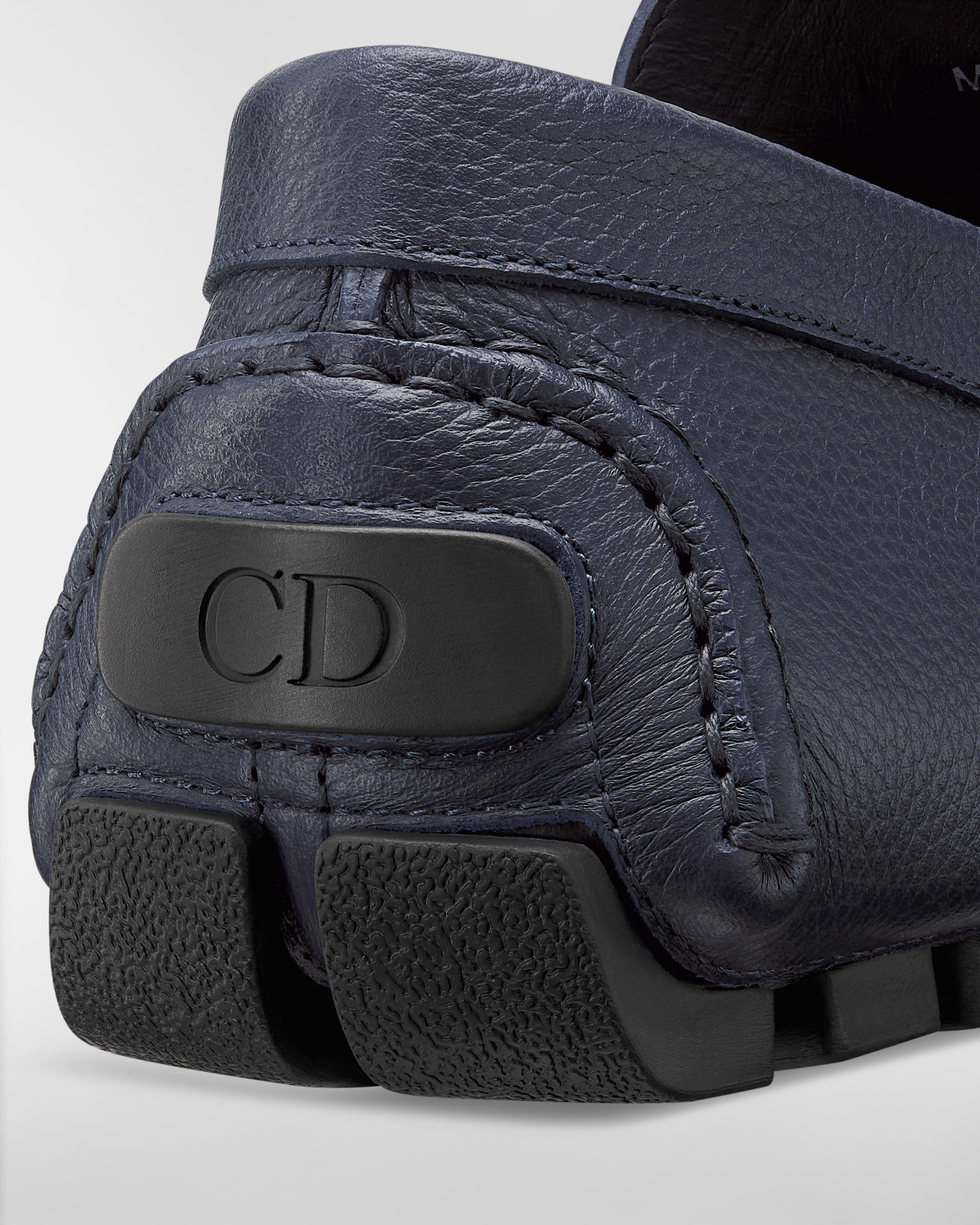 Dior Odéon Loafer Navy Blue Grained Calfskin E09