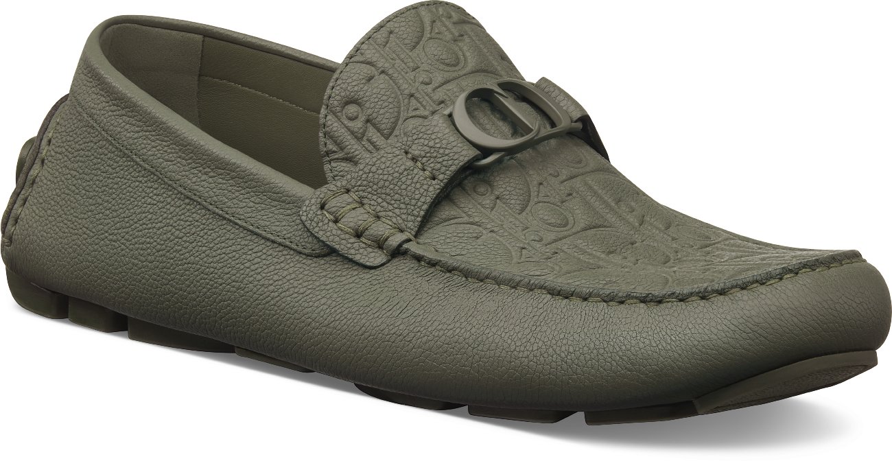 Mocassin Dior Odeon Cuir de veau graine noir et cuir Dior Gravity noir DIOR