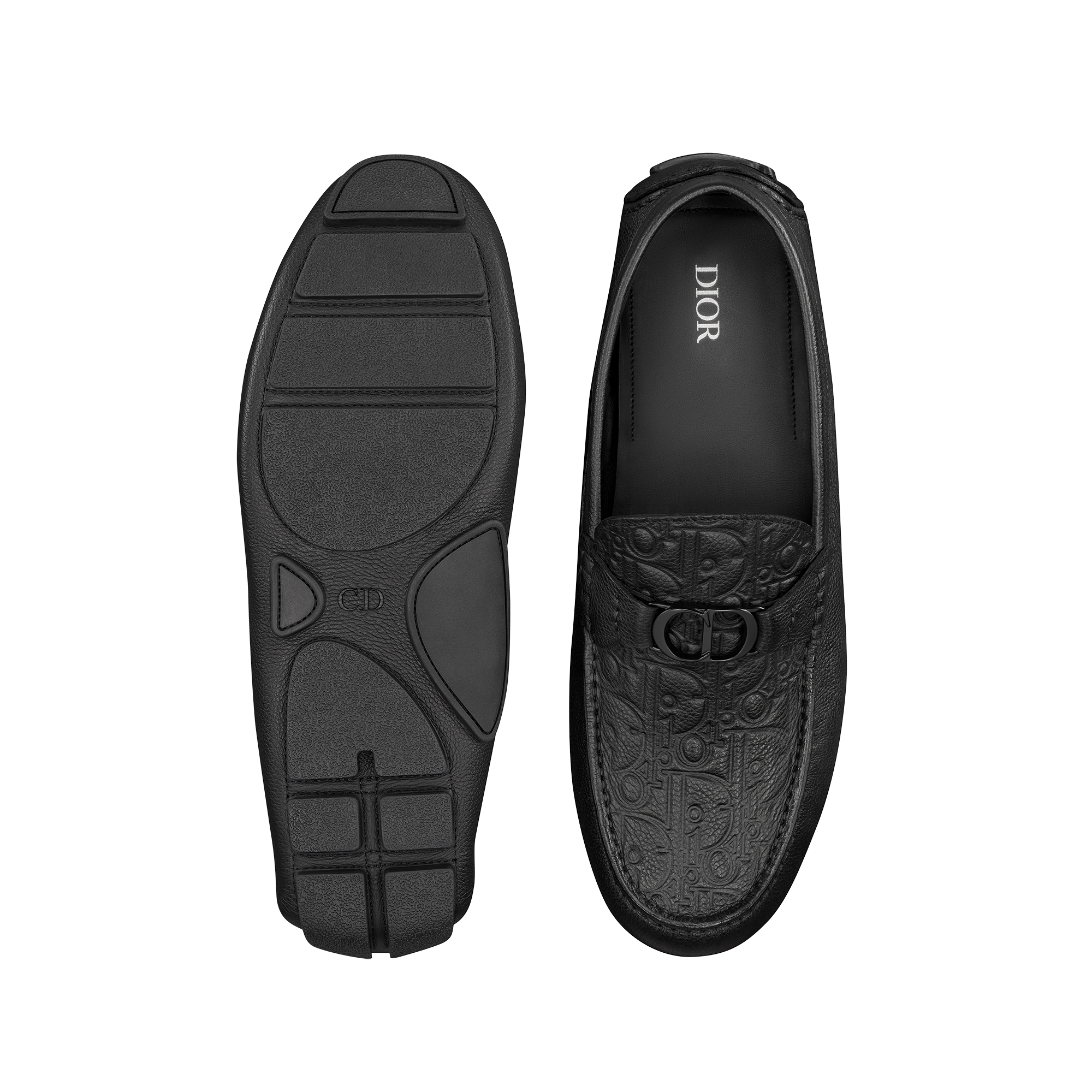 Dior Odéon Loafer Black Grained Calfskin and Black Dior Gravity Leather E07
