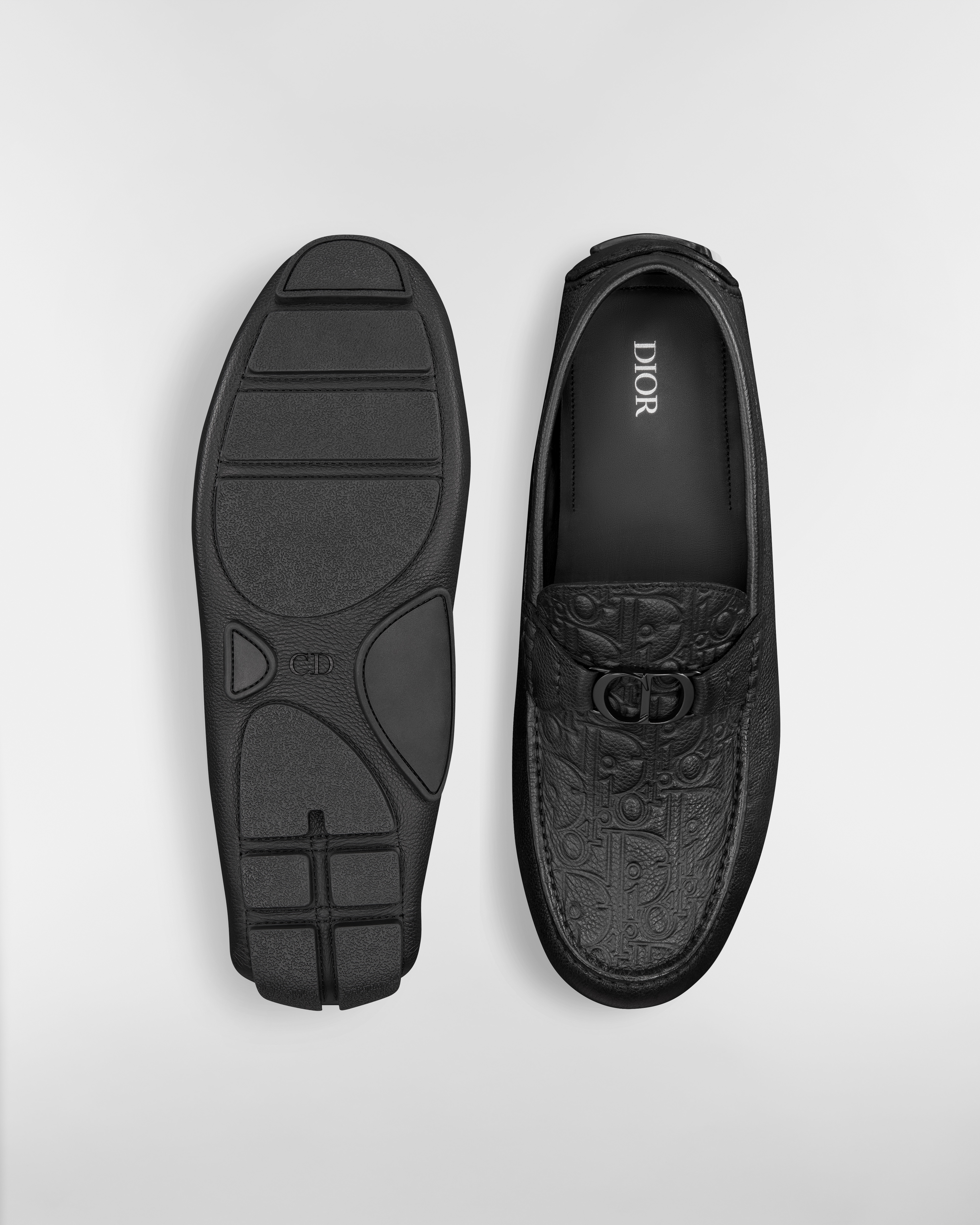 Dior Odéon Loafer Black Grained Calfskin and Black Dior Gravity Leather E07