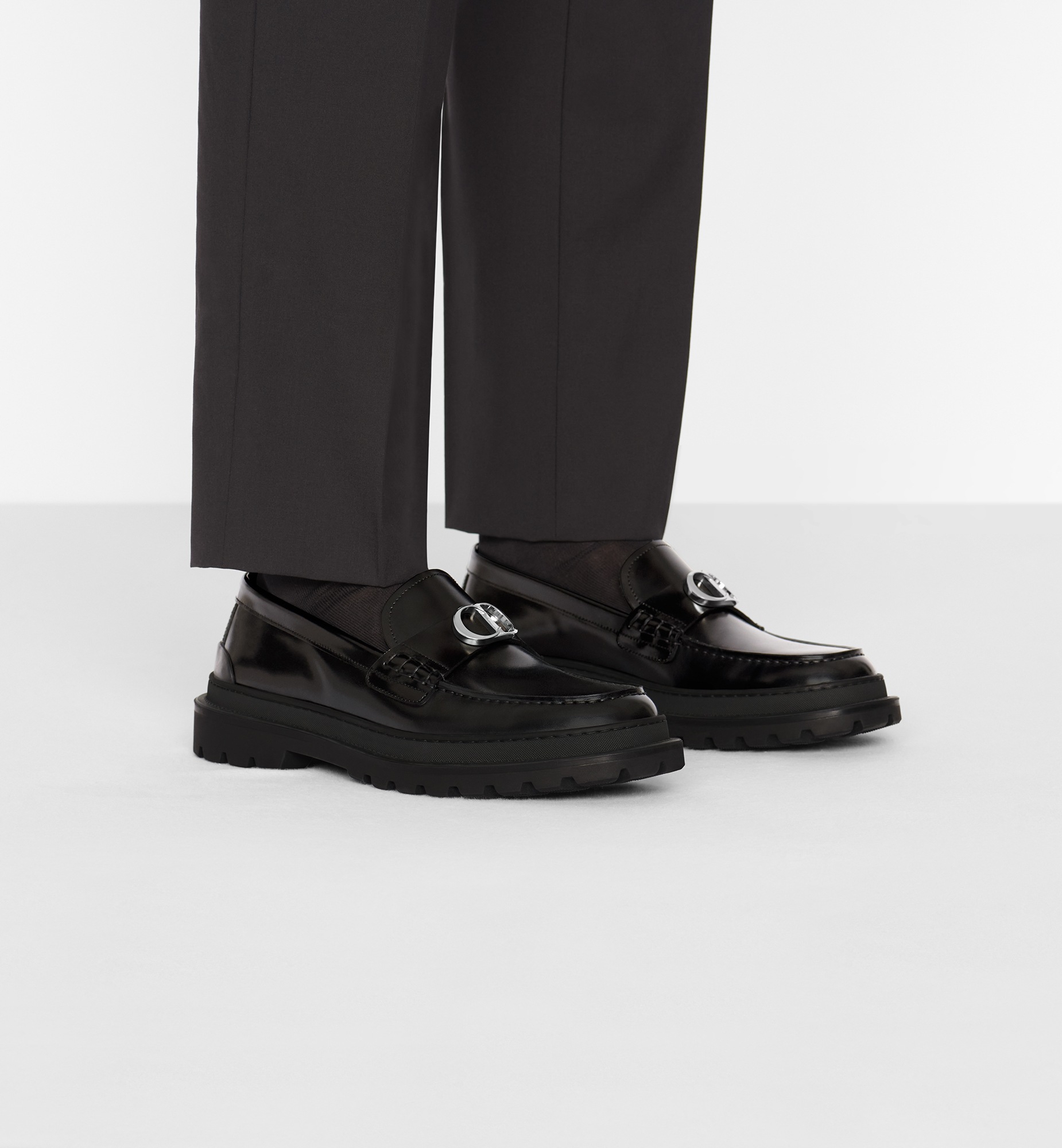 Dior Explorer Loafer Black Smooth Calfskin | DIOR