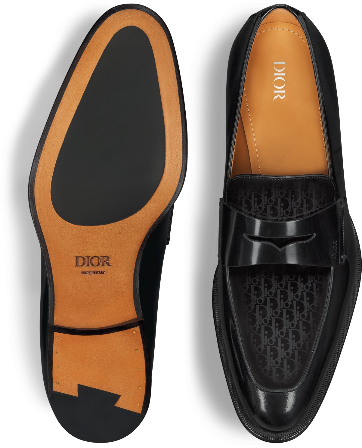 Christian Dior Loafers Men Leather Black | B-Exit