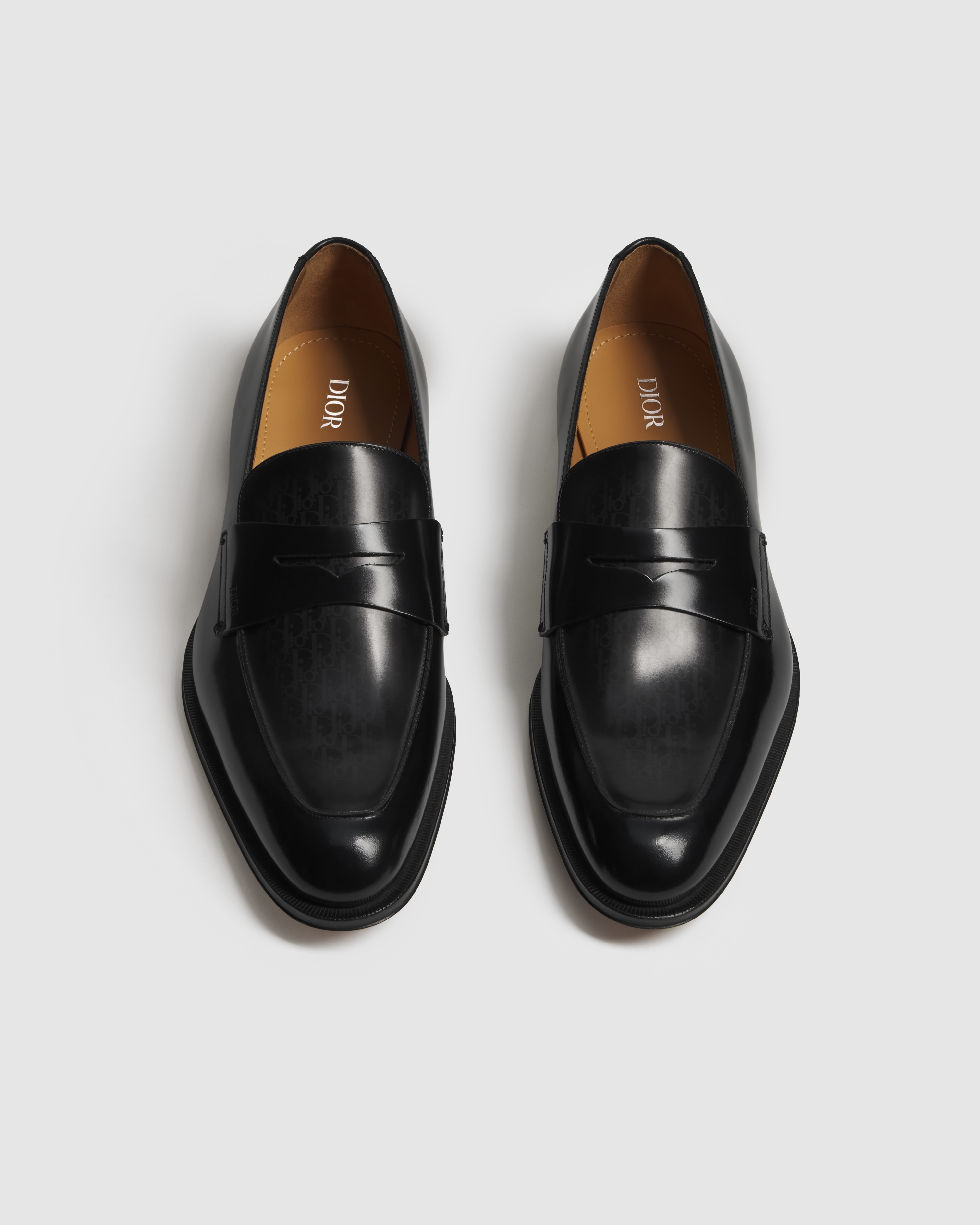 Dior Timeless Loafer Black Polished Calfskin with Dior Oblique Gradient E06