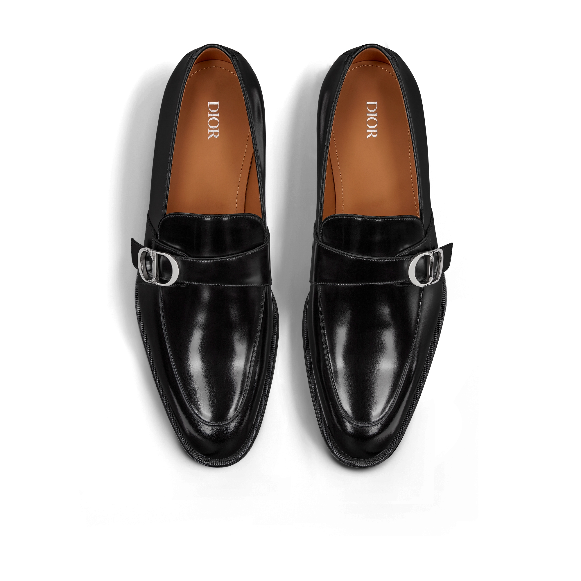 Christian Dior ローファー　24cm CHRISTIAN DIOR Brushed Calfskin Boy Loafers 35.5 Black White