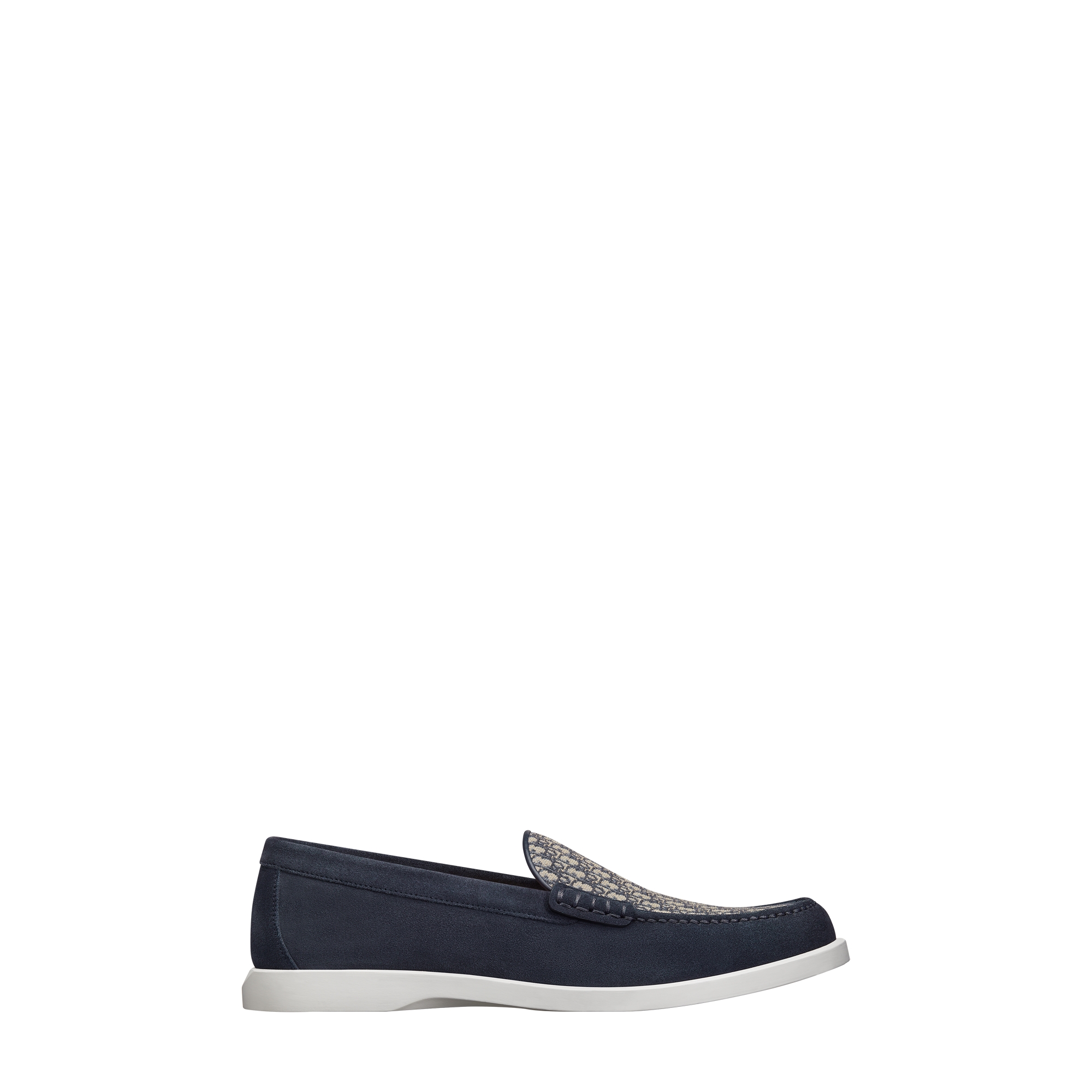  Navy Blue Suede with Beige and Black Dior Oblique Jacquard