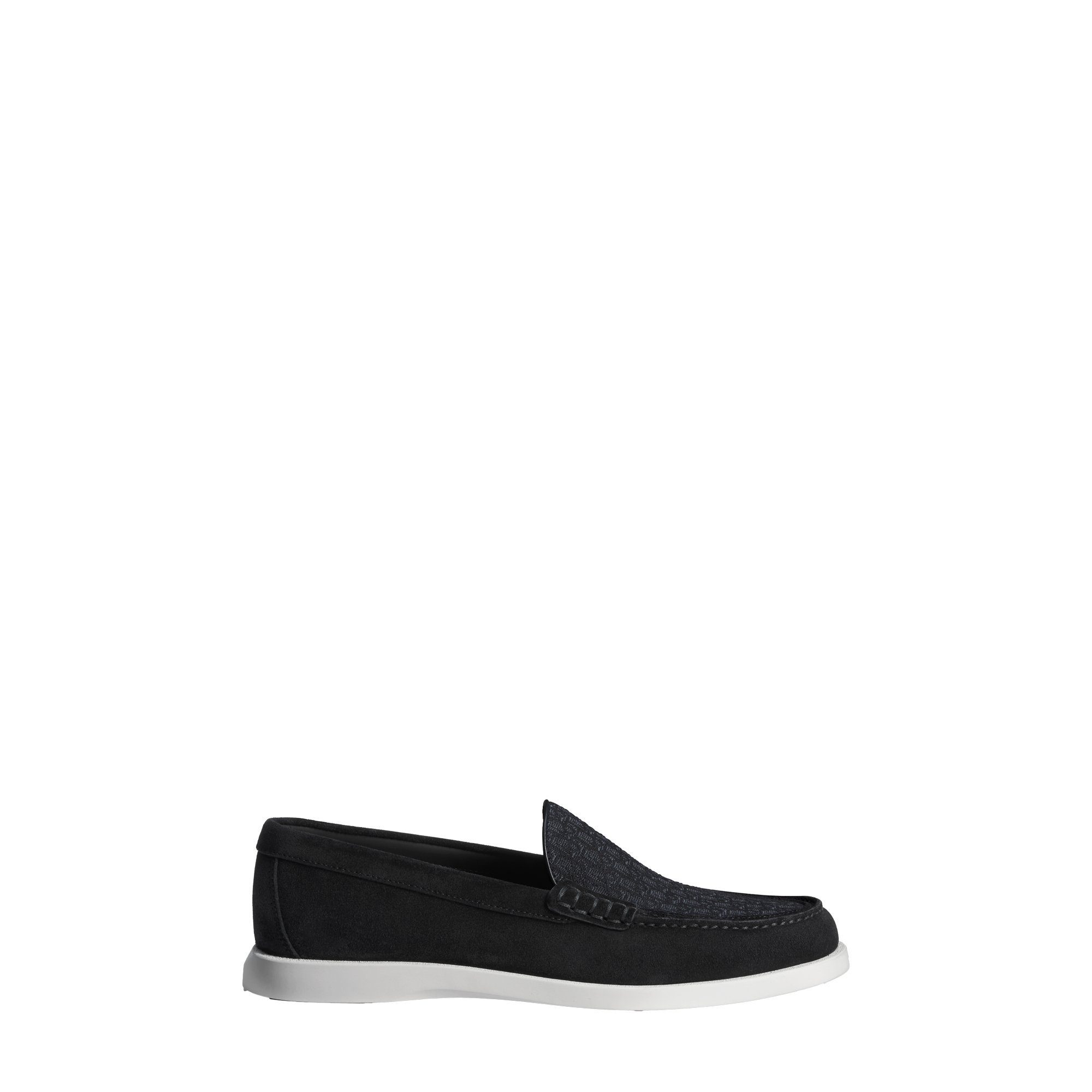 Dior Granville Loafer Black Suede and Dior Oblique Jacquard E02