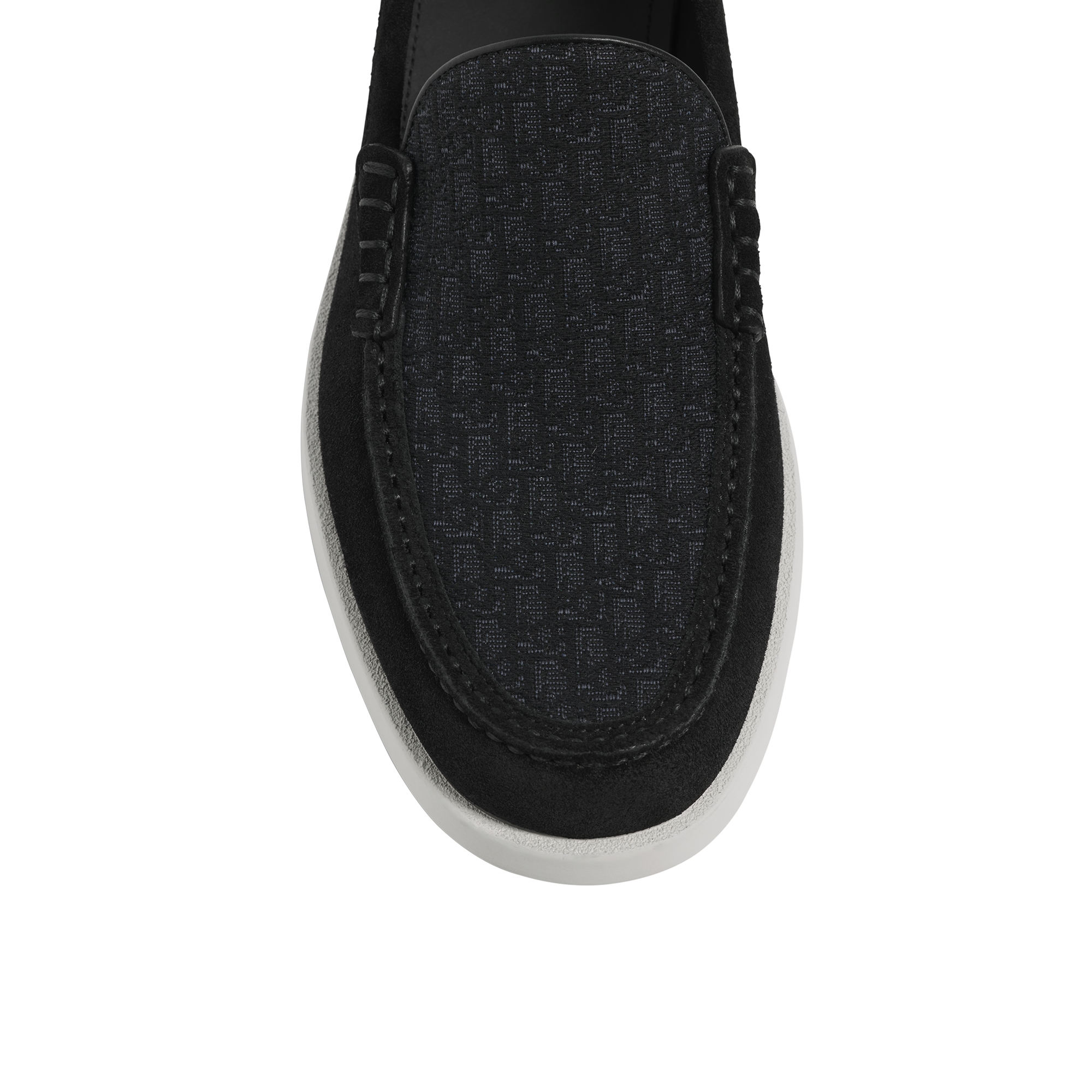 Dior Granville Loafer Black Suede and Dior Oblique Jacquard E09