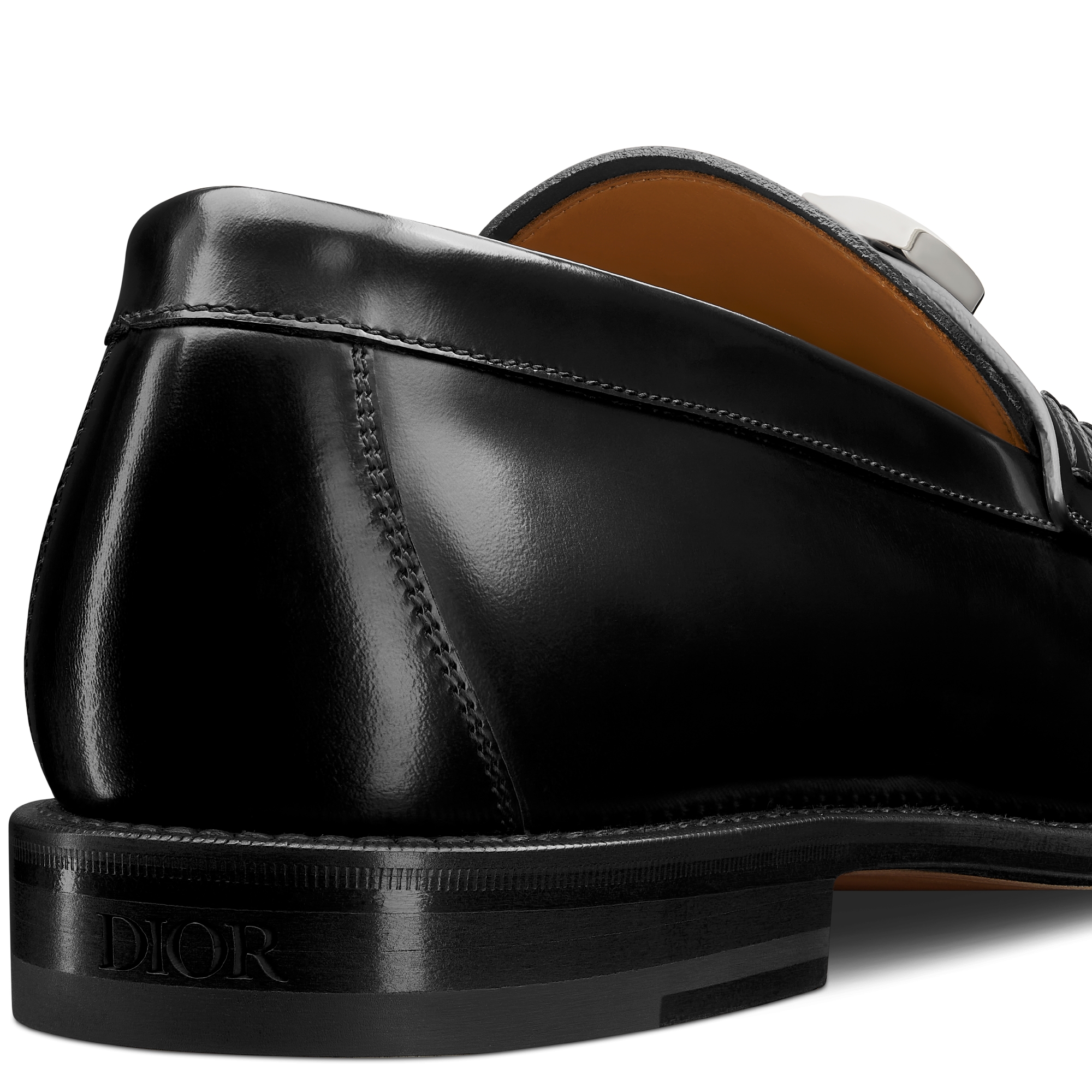 Loafer Dior Granville Couro de vitelo preto polido E09