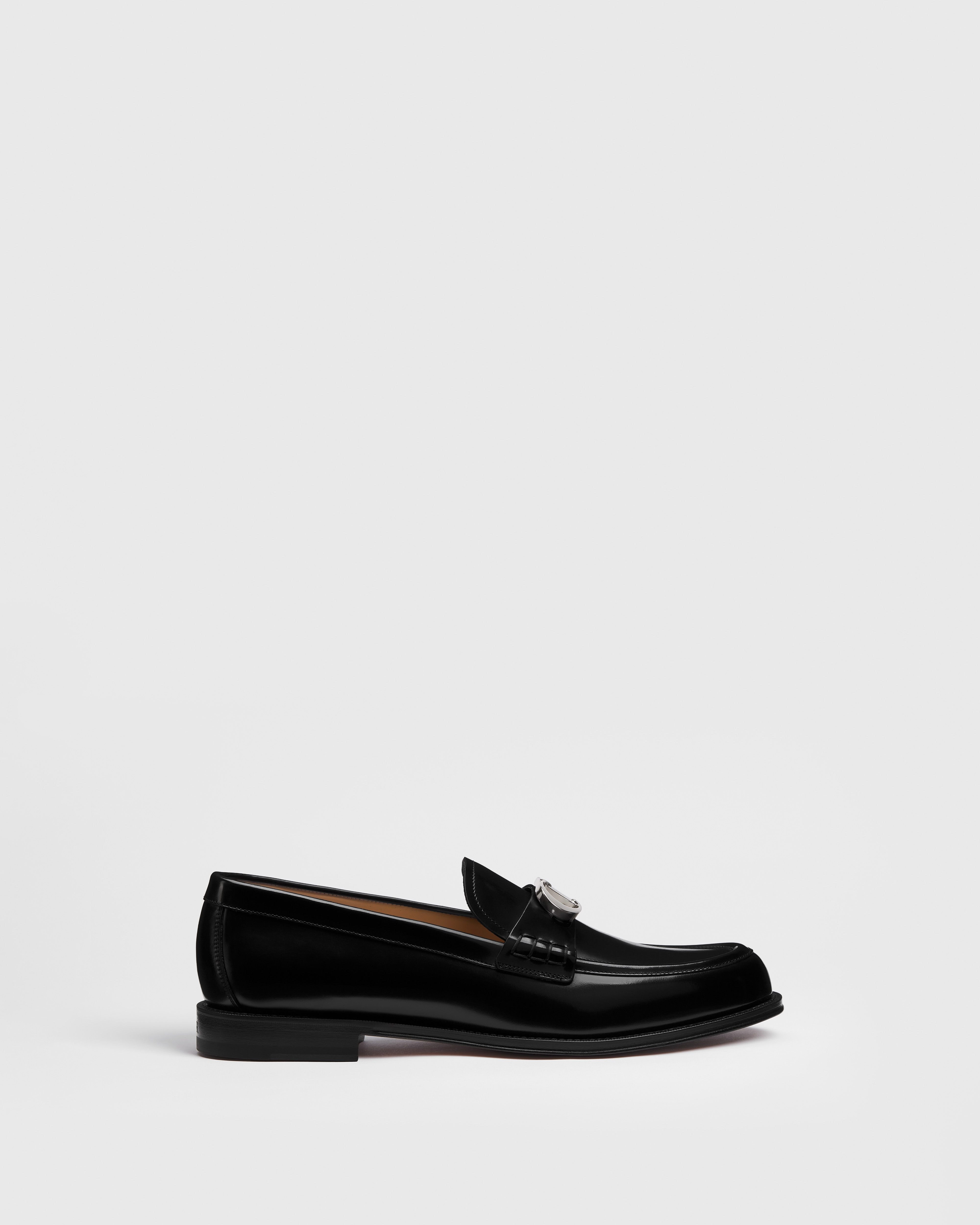 Mocassin Dior Granville Cuir de veau poli noir E02