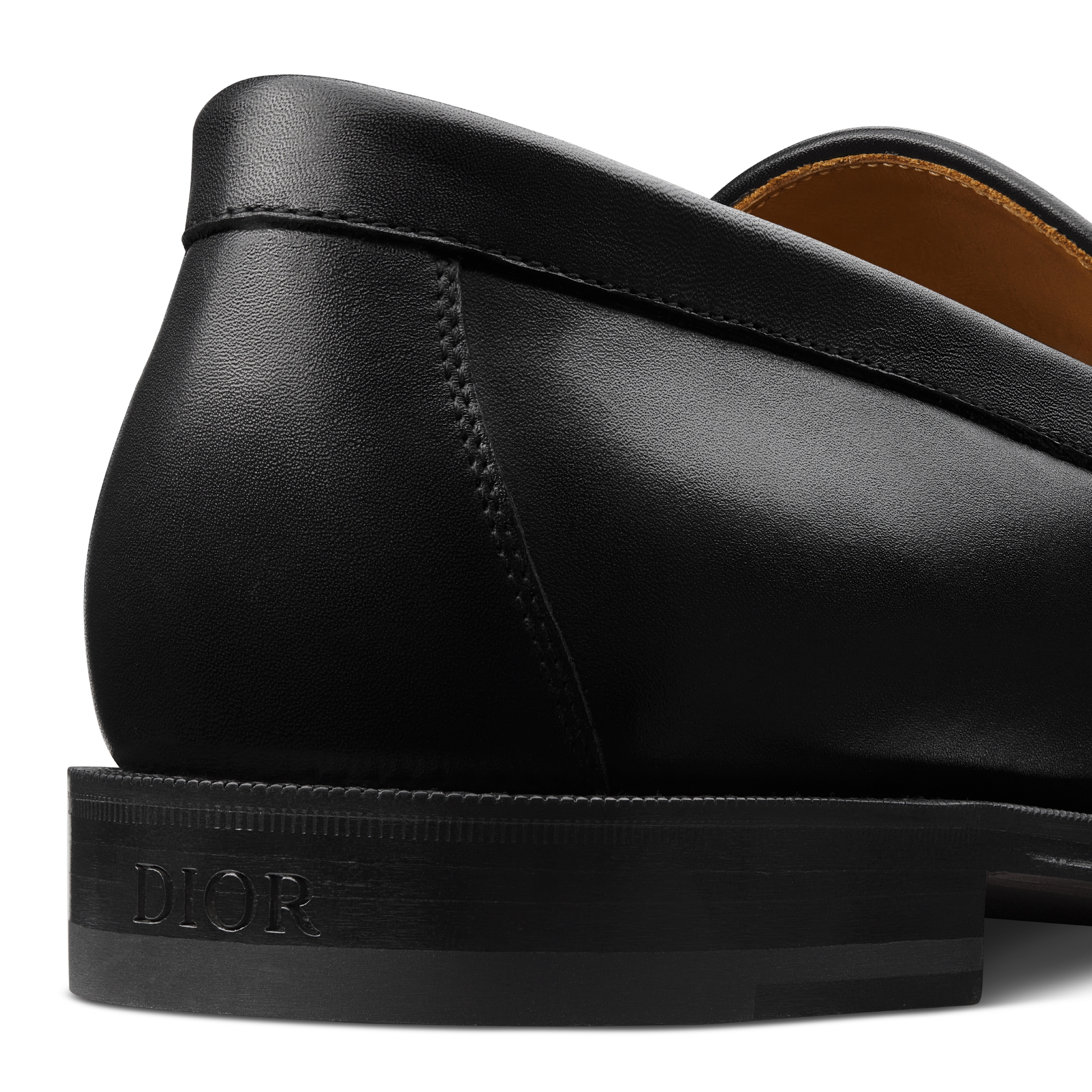 Dior Granville Loafer Black Smooth Calfskin with Beige and Black Dior Oblique Jacquard E09