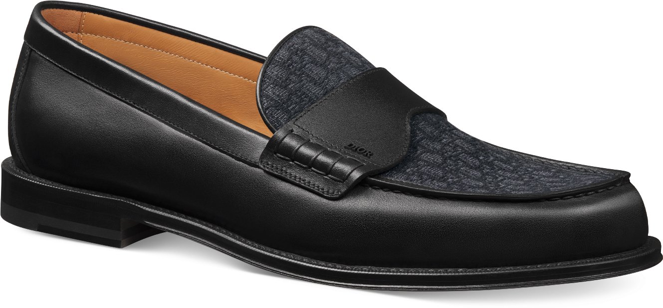 DIOR | Dior Granville ローファー スムースカーフスキン & ディオール オブリーク ジャカード