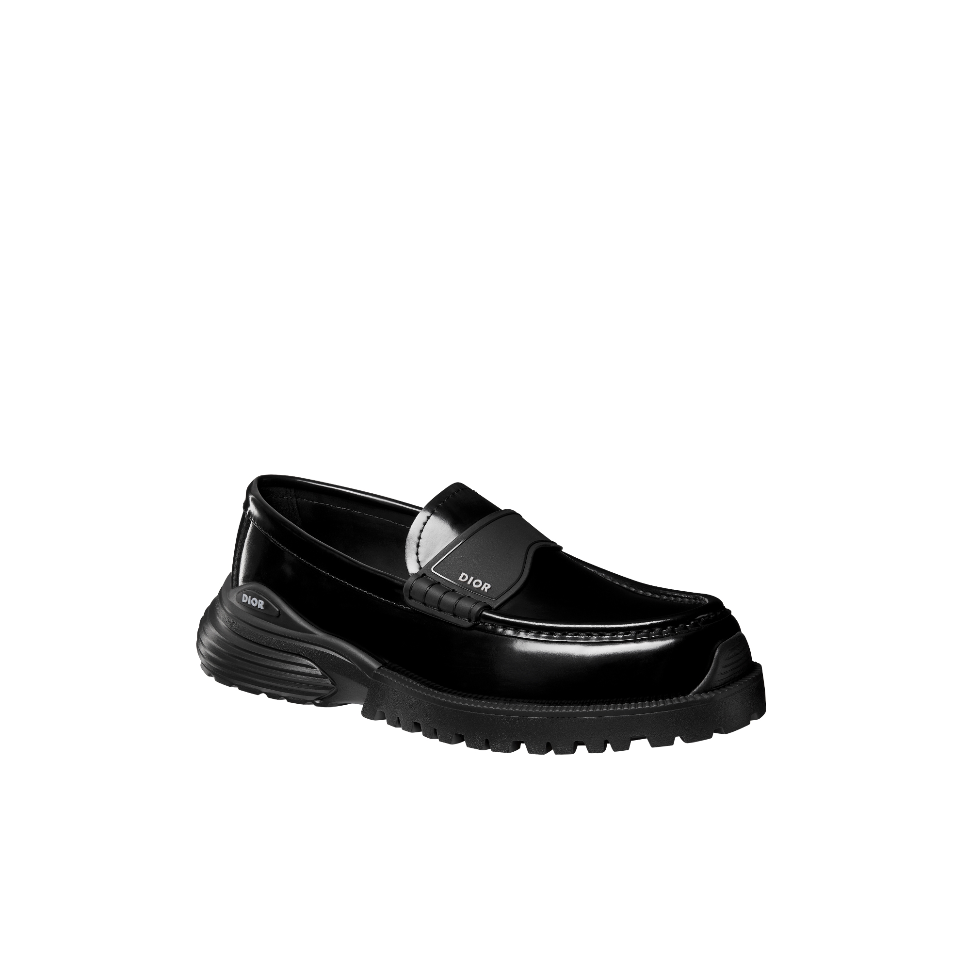Dior Combat Loafer Black Polished Calfskin E03
